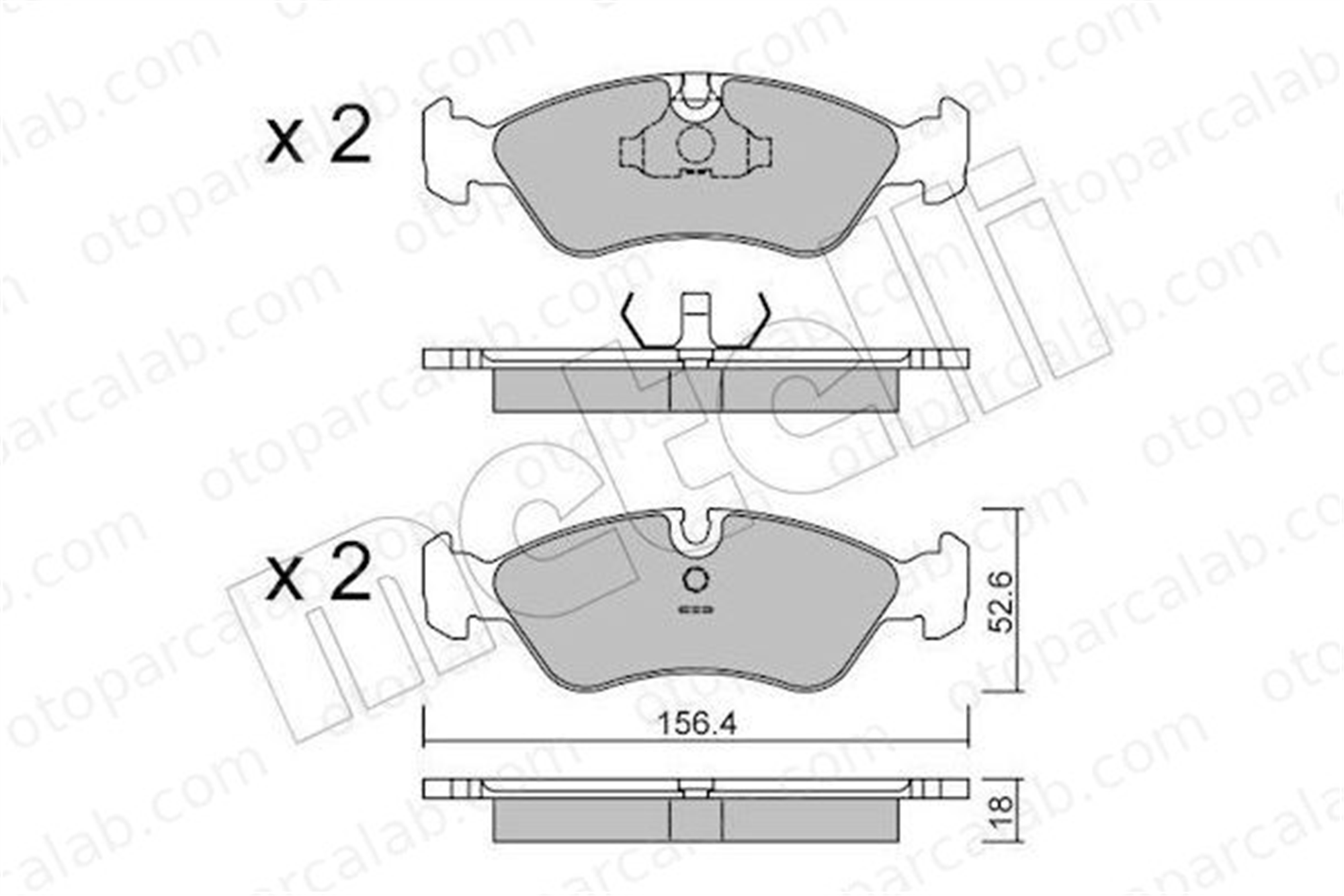 AYD 60171BA Fren Disk Balata Ön OPEL OMEGA A Station wagon OMEGA A 1605808 1605454