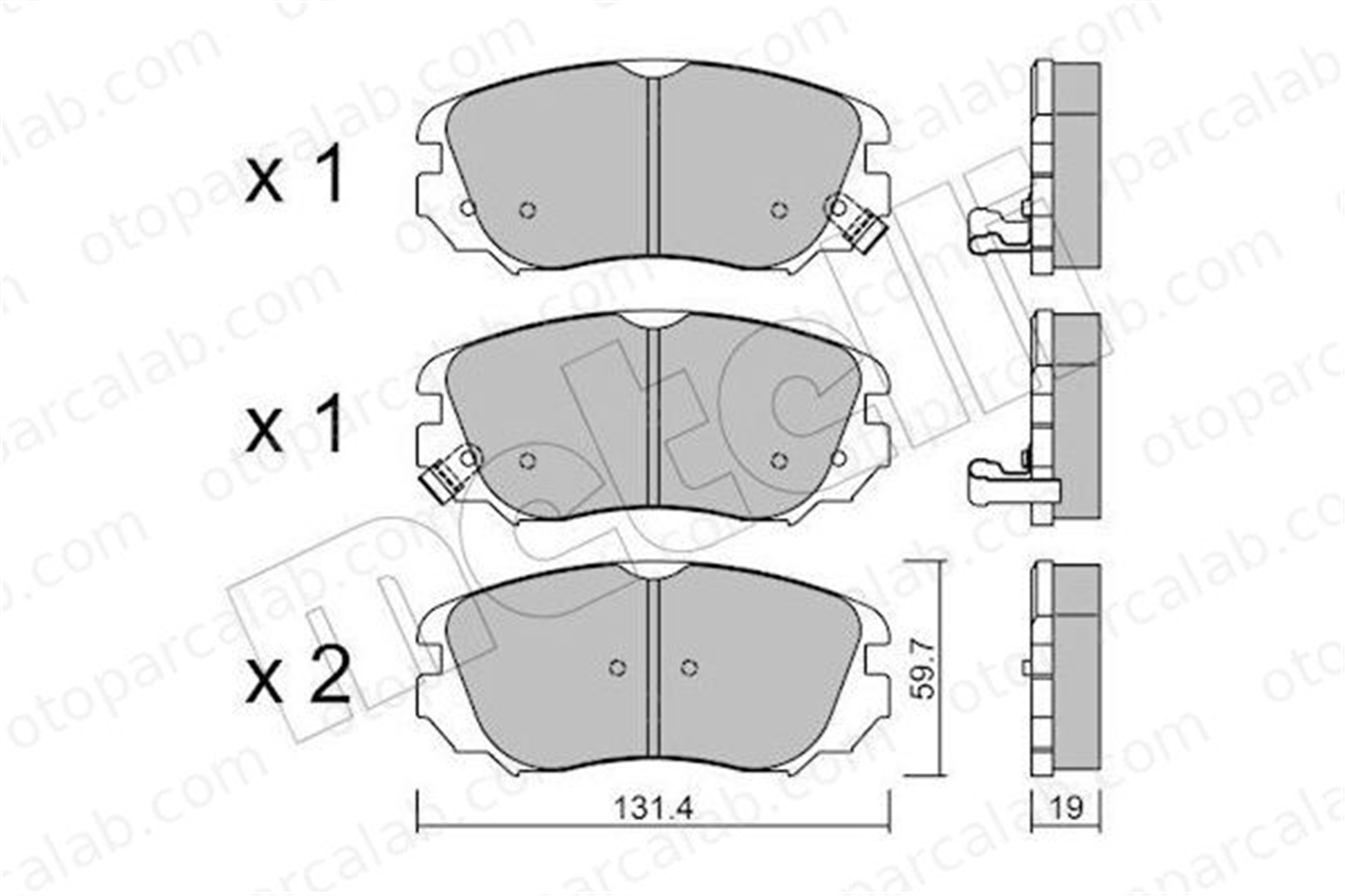 AYD 60189A Fren Disk Balata Ön OPEL INSIGNIA A INSIGNIA A Sedan 1605624 95514525