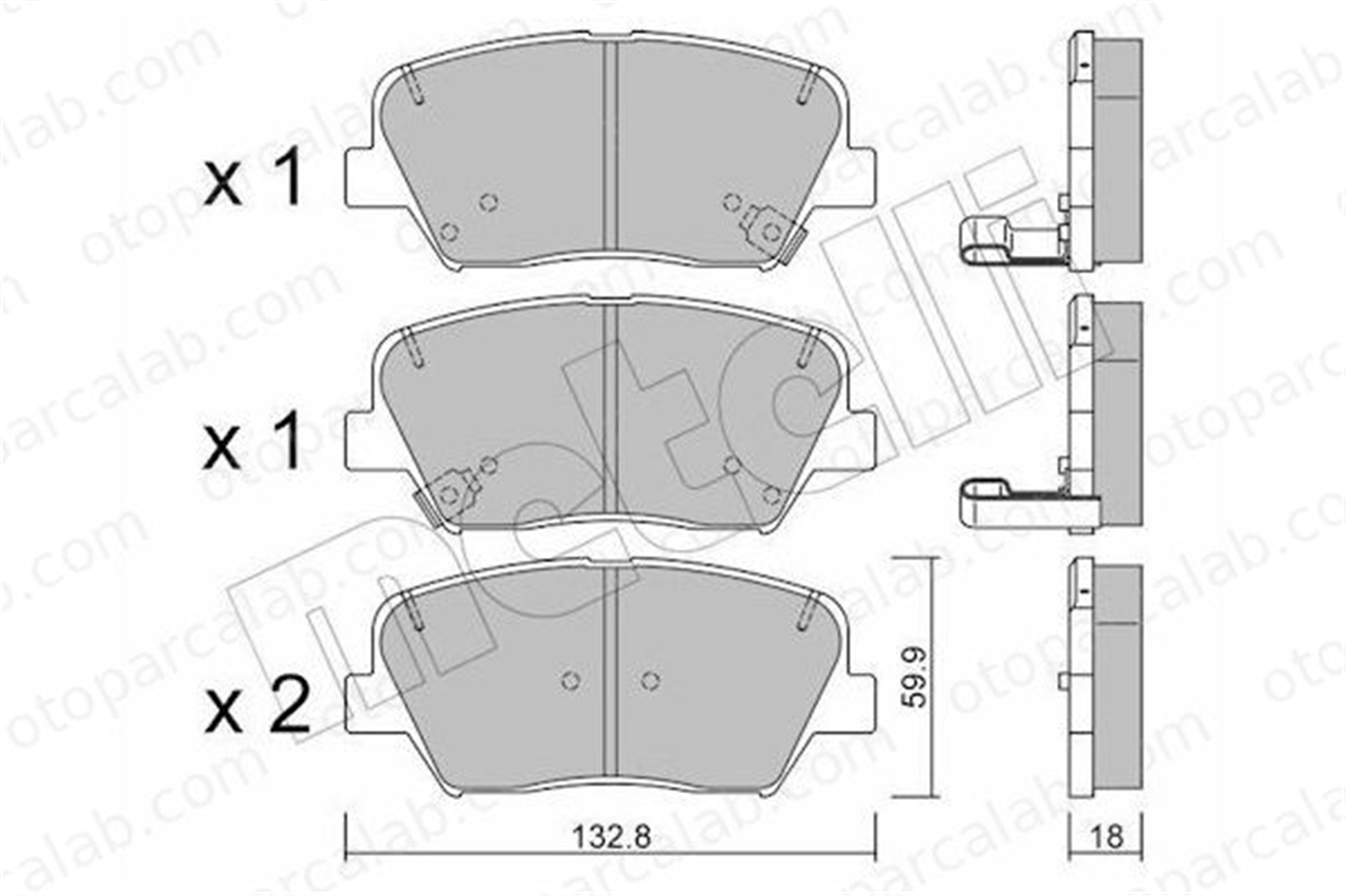 AYD 60197A Fren Disk Balata Ön KIA CARENS IV HYUNDAI GRANDEUR 581013VA90 581011RA05