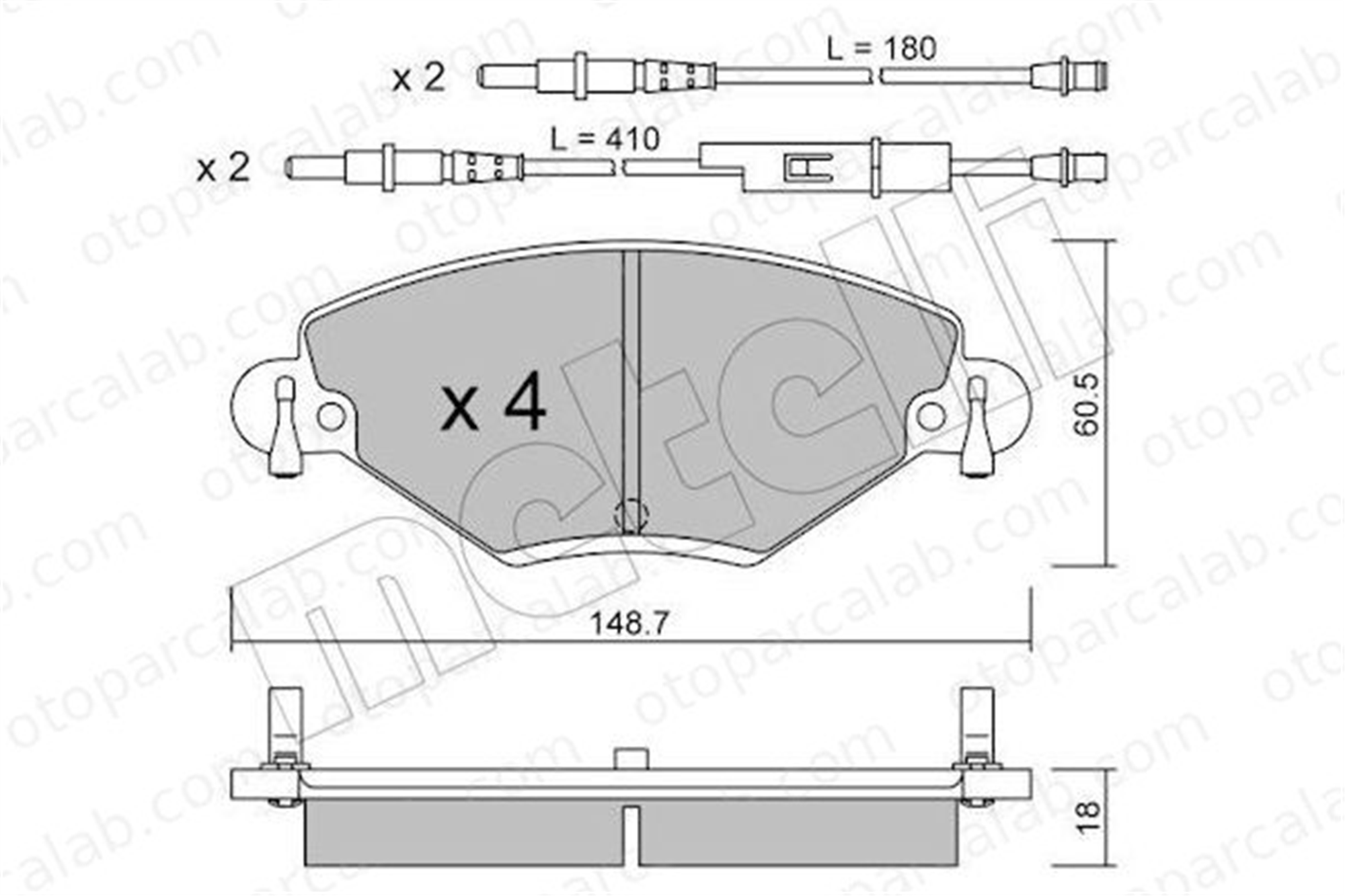 AYD 60204AA Fren Disk Balata Ön CITROËN C5 I Break C5 I 425215 425248