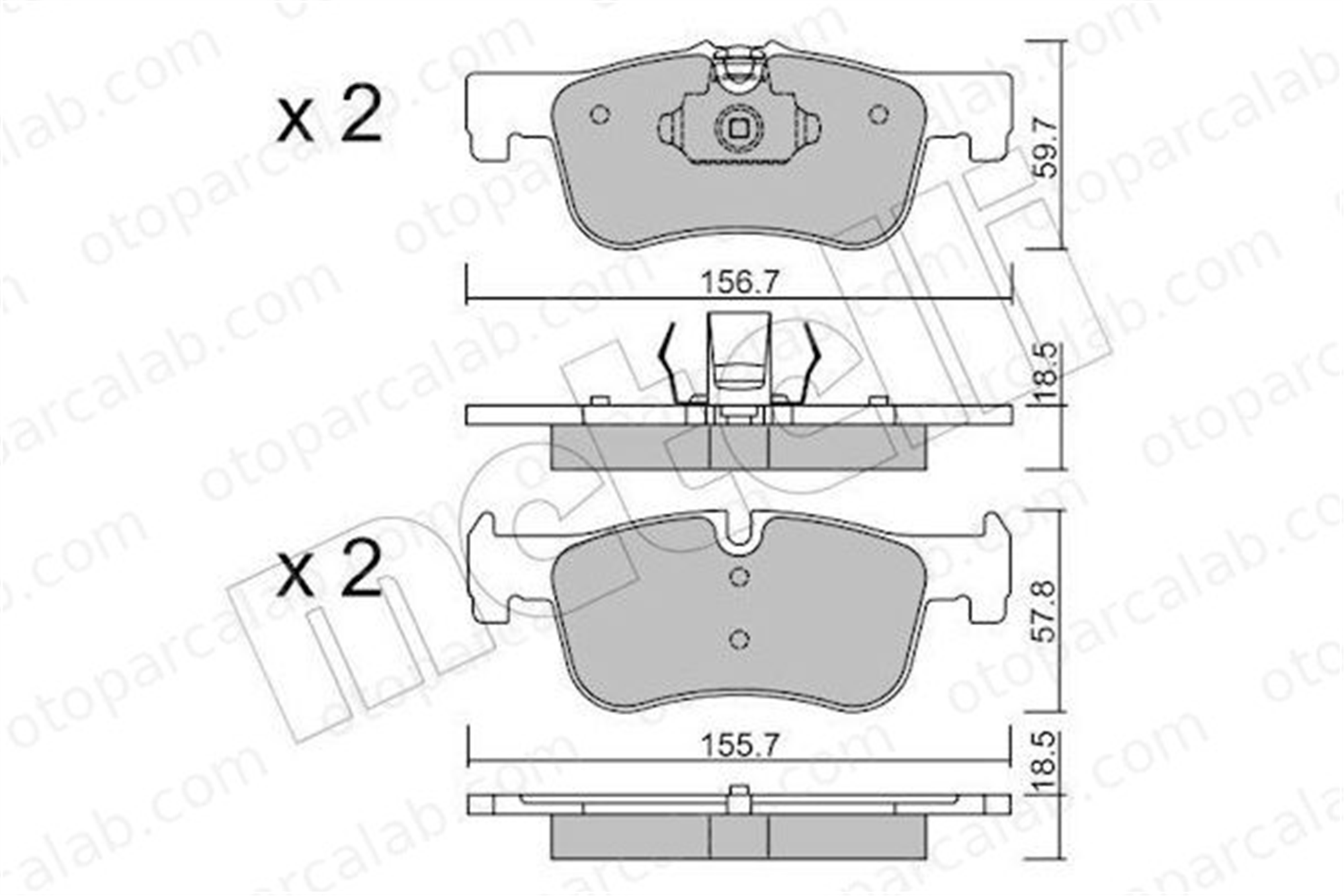 AYD 60222AA Fren Disk Balata Ön BMW 1 2 Cabrio 34116850567 34116858910
