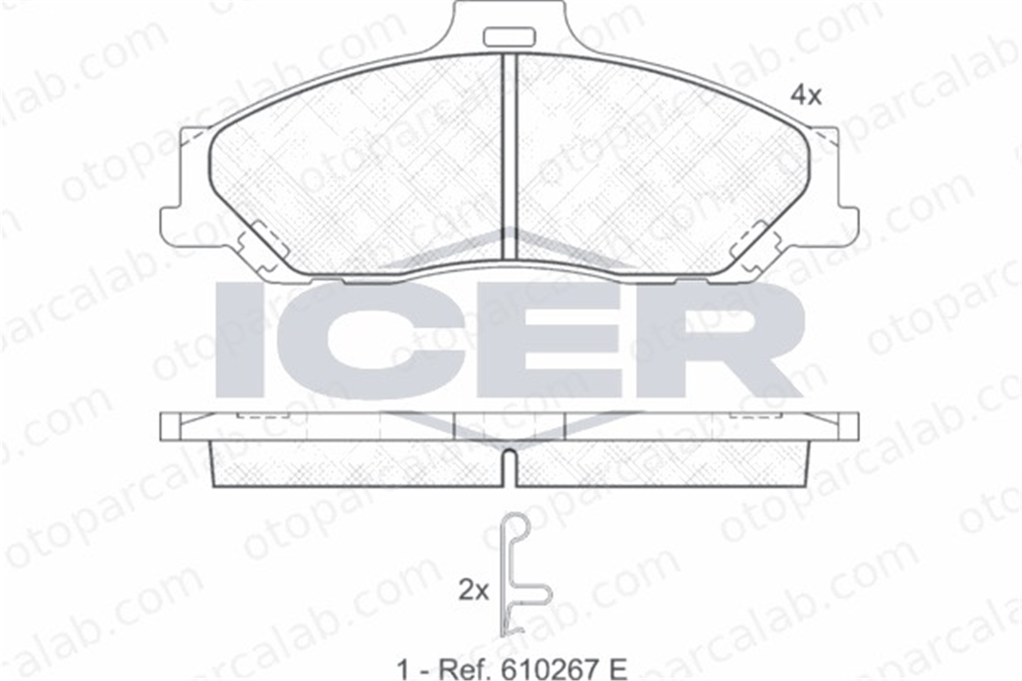 AYD 60223BA Fren Disk Balata Ön FORD RANGER MAZDA B-SERIE 2M3420014FA 2M3420014EA