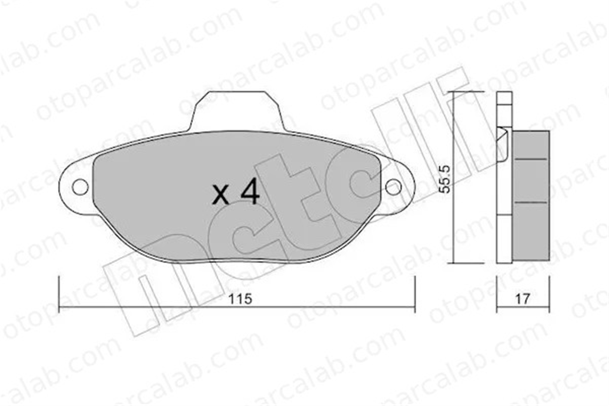 AYD 60233BA Fren Disk Balata Ön FIAT PANDA PUNTO 5892737 9947976
