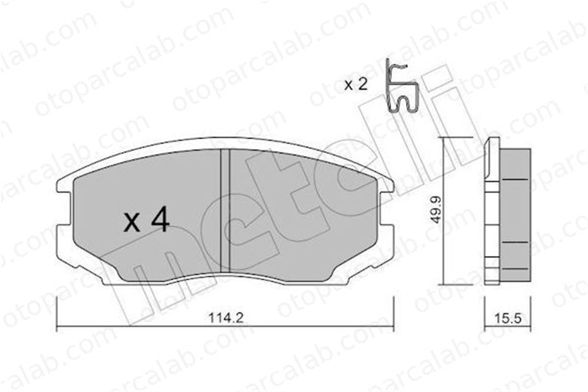 AYD 60239A Fren Disk Balata Ön DAIHATSU TERIOS 4465B4010 04465-B4010