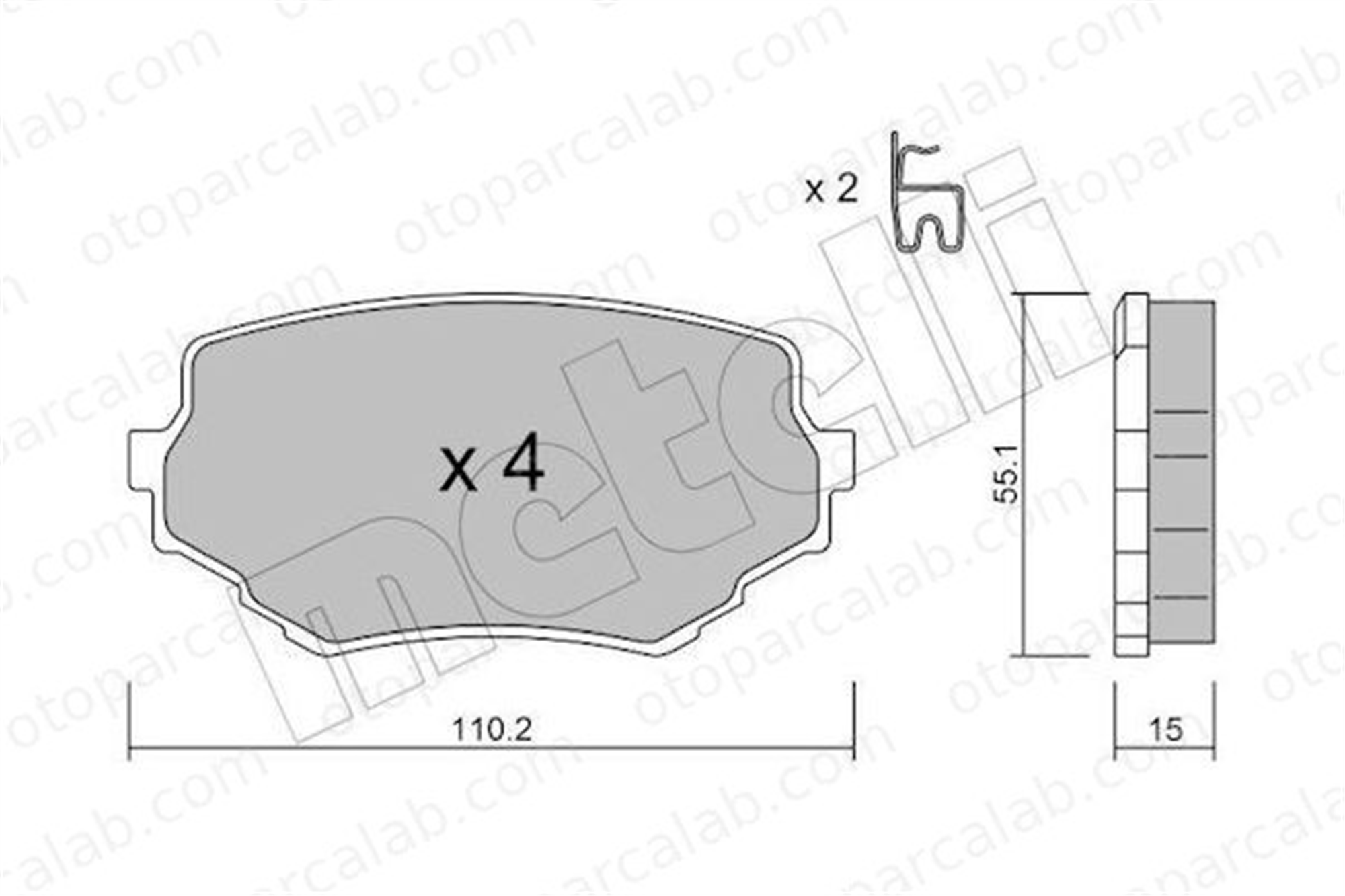 AYD 60263A Fren Disk Balata Ön SUZUKI GRAND VITARA I VITARA 5520065D10 5520065D11