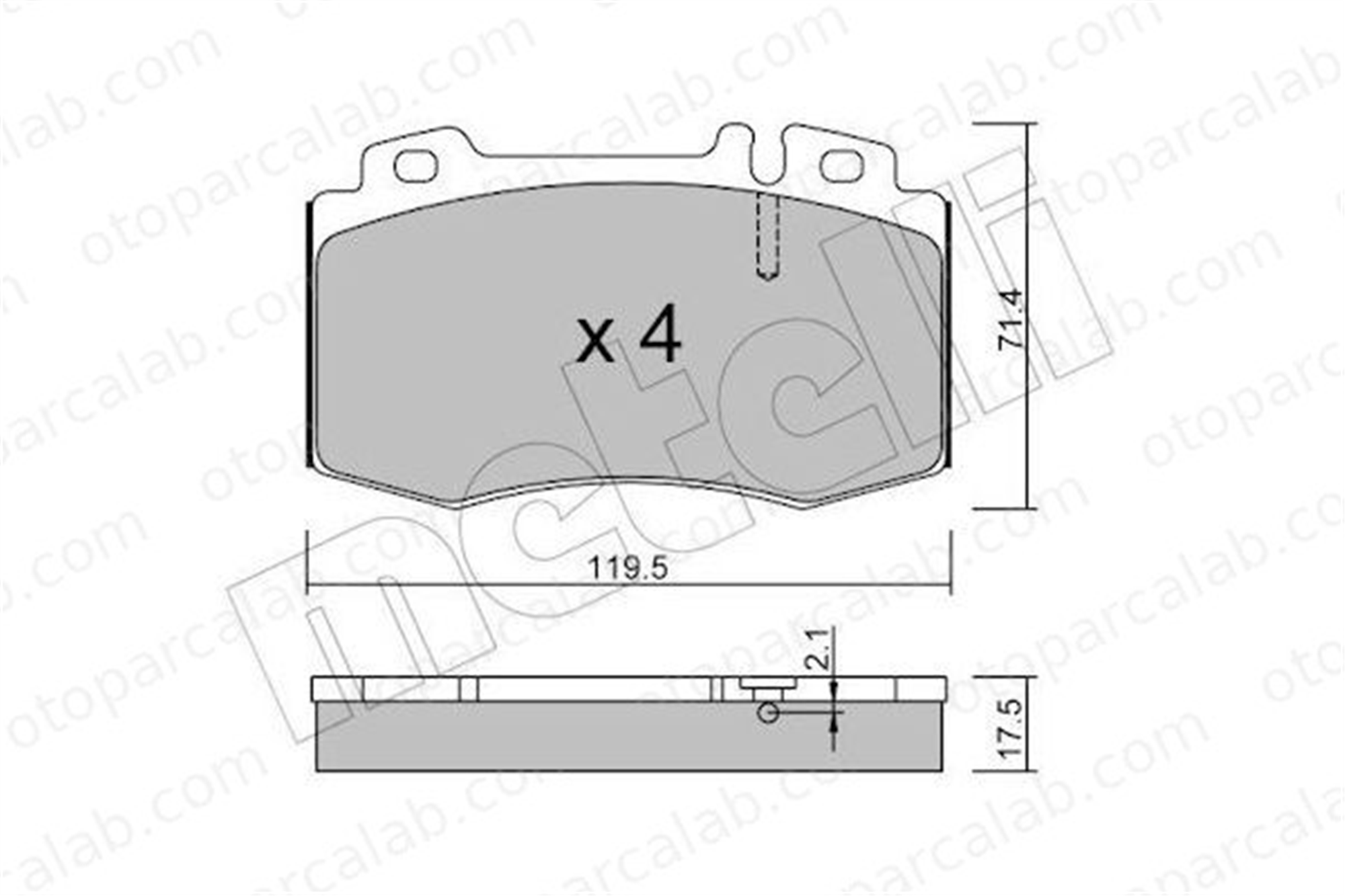 AYD 60268AA Fren Disk Balata Ön MERCEDES-BENZ S-SERISI M-SERISI A1634200820 34200520