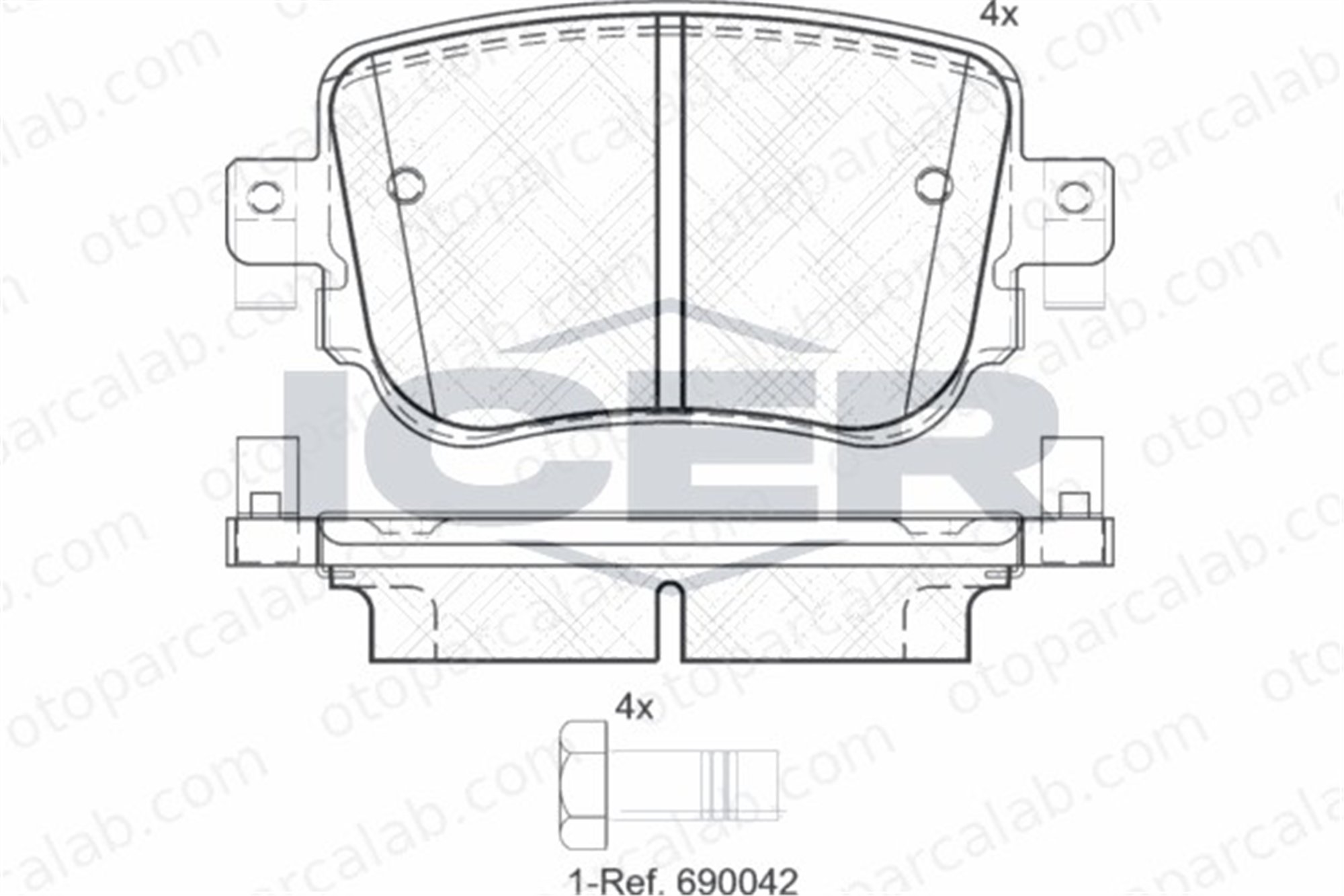 AYD 60319AA Fren Disk Balata Arka SEAT LEON ST LEON 5Q0698451F 8U0698451F