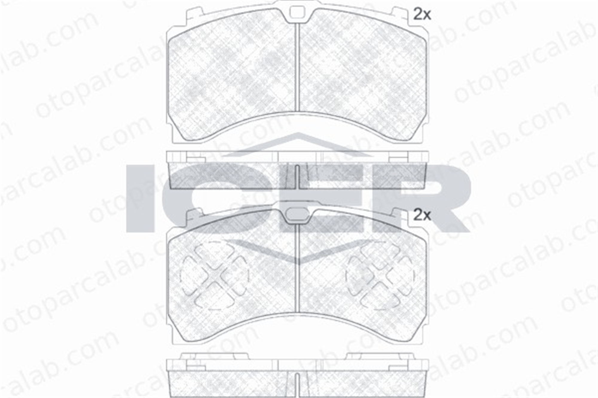 AYD 60336B Fren Disk Balata Arka MERCEDES-BENZ AROCS ACTROS MP4 / MP5 64201520 64205320WVA