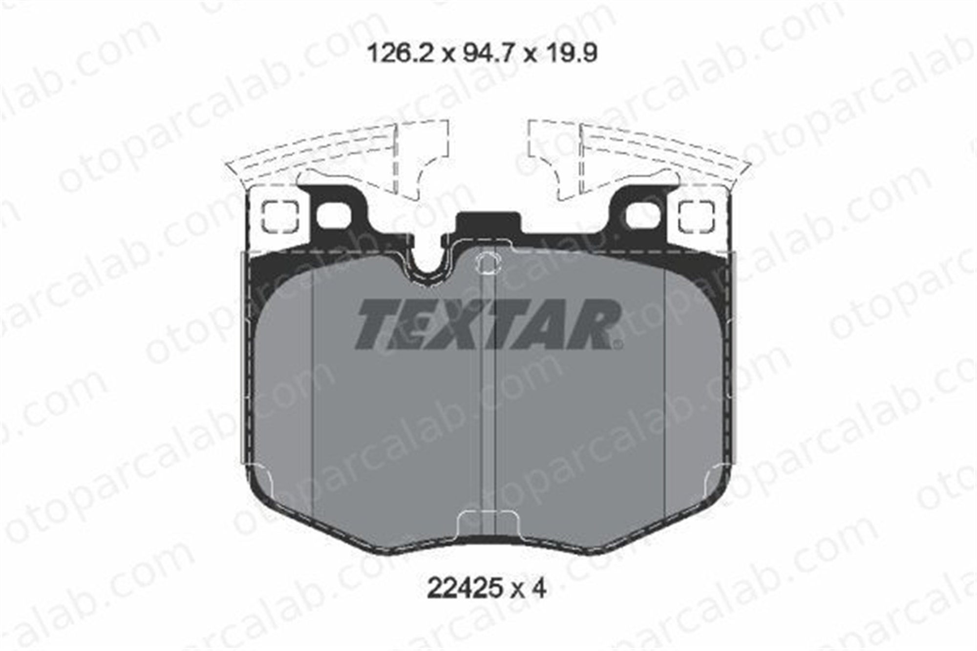 AYD 60352AA Fren Disk Balata Ön BMW 5 3 34116889572 6888458