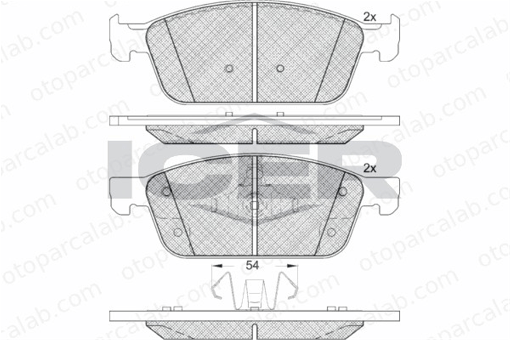 AYD 60361AA Fren Disk Balata Ön FORD KUGA II TOURNEO CONNECT / GRAND TOURNEO CONNECT V408 MPV 5181461 2005900