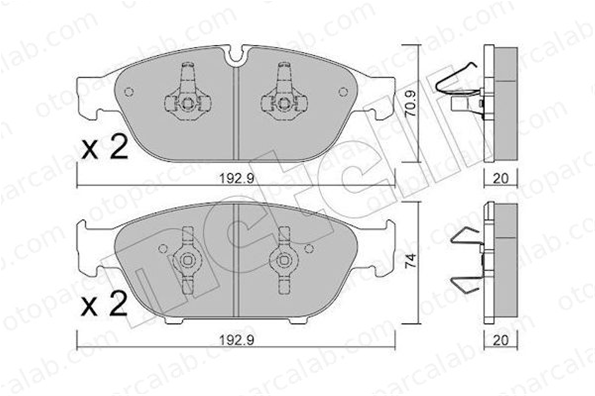 AYD 60378AA Fren Disk Balata Ön AUDI A8 D4 A6 C7 4G0698151G 4G0698151B