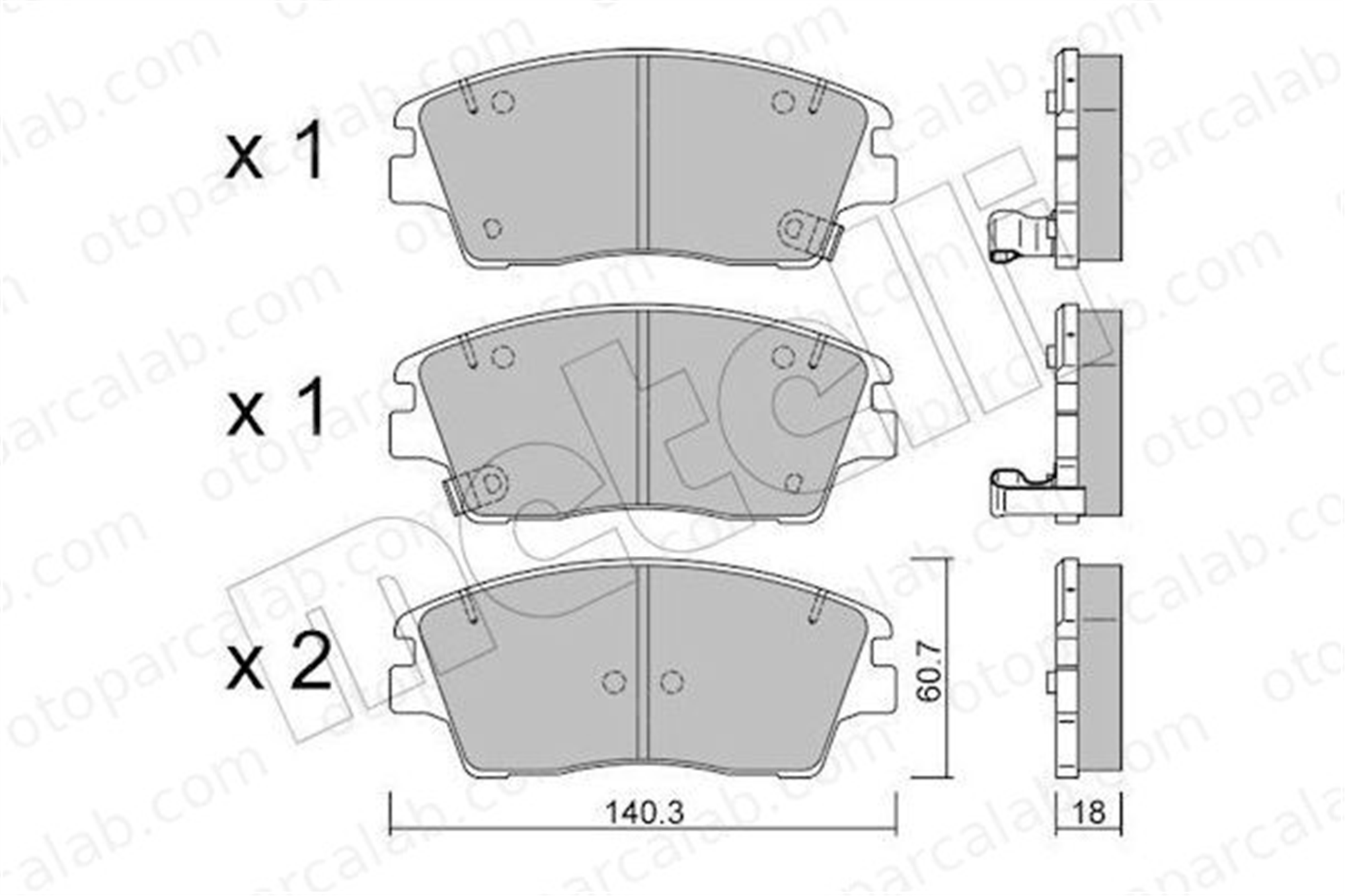 AYD 60396A Fren Disk Balata Ön KIA SPORTAGE IV HYUNDAI TUCSON 58101D3A10 58101D3A00