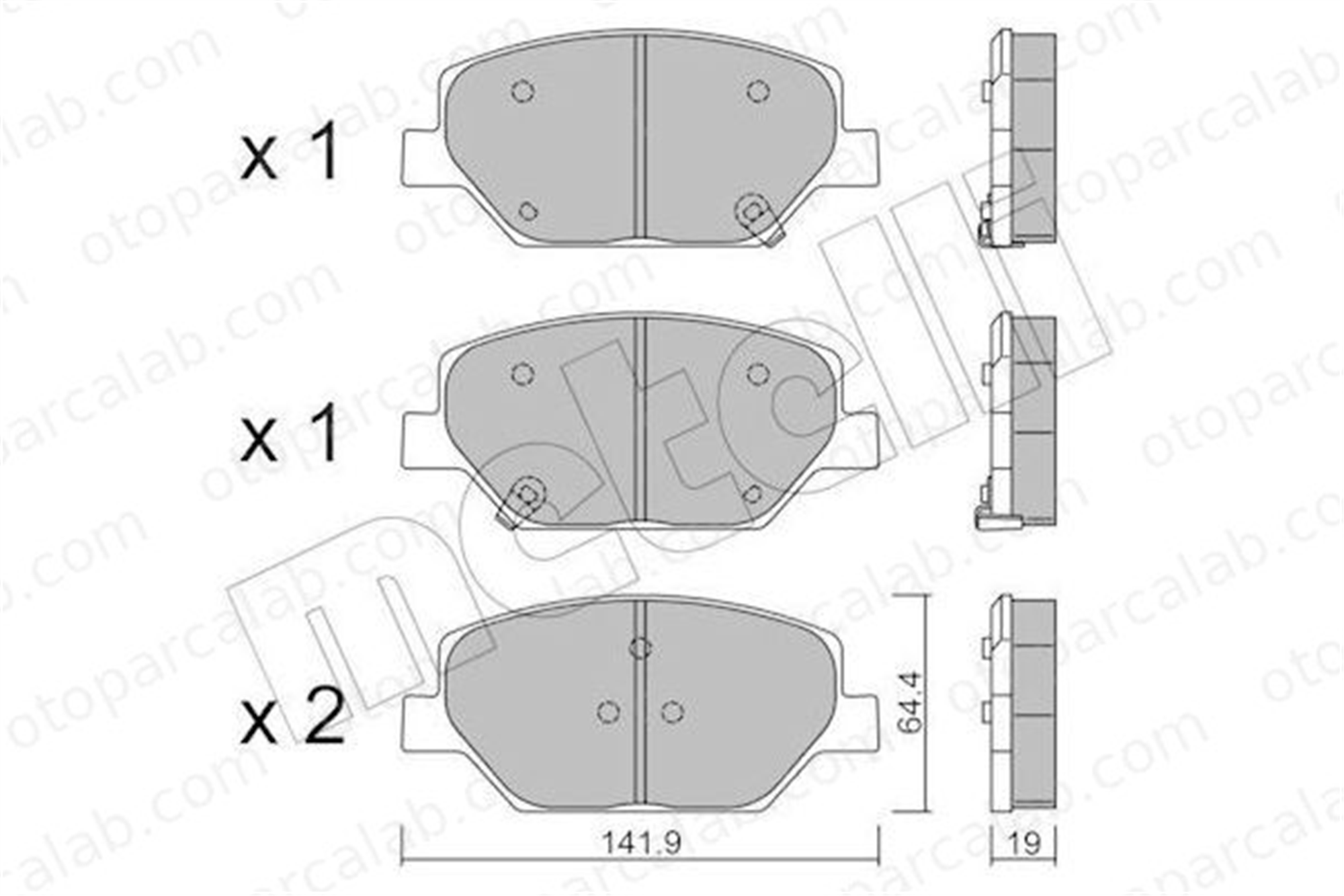 AYD 60425AA Fren Disk Balata Ön OPEL INSIGNIA B Grand Sport INSIGNIA B Sports Tourer 84120877 23145358