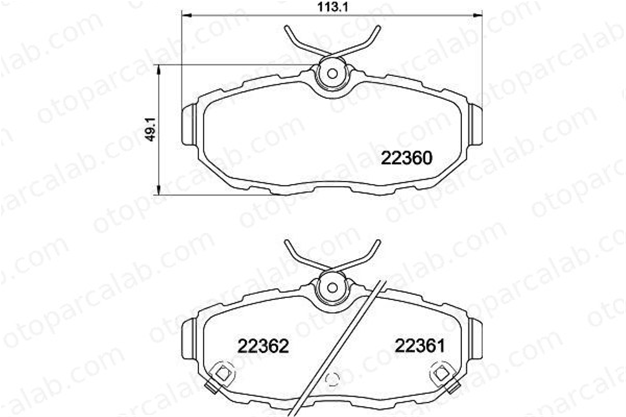 AYD 60604A Fren Disk Balata Arka FORD USA MUSTANG Convertible MUSTANG Coupe BR3Z2200A AR3Z2200A