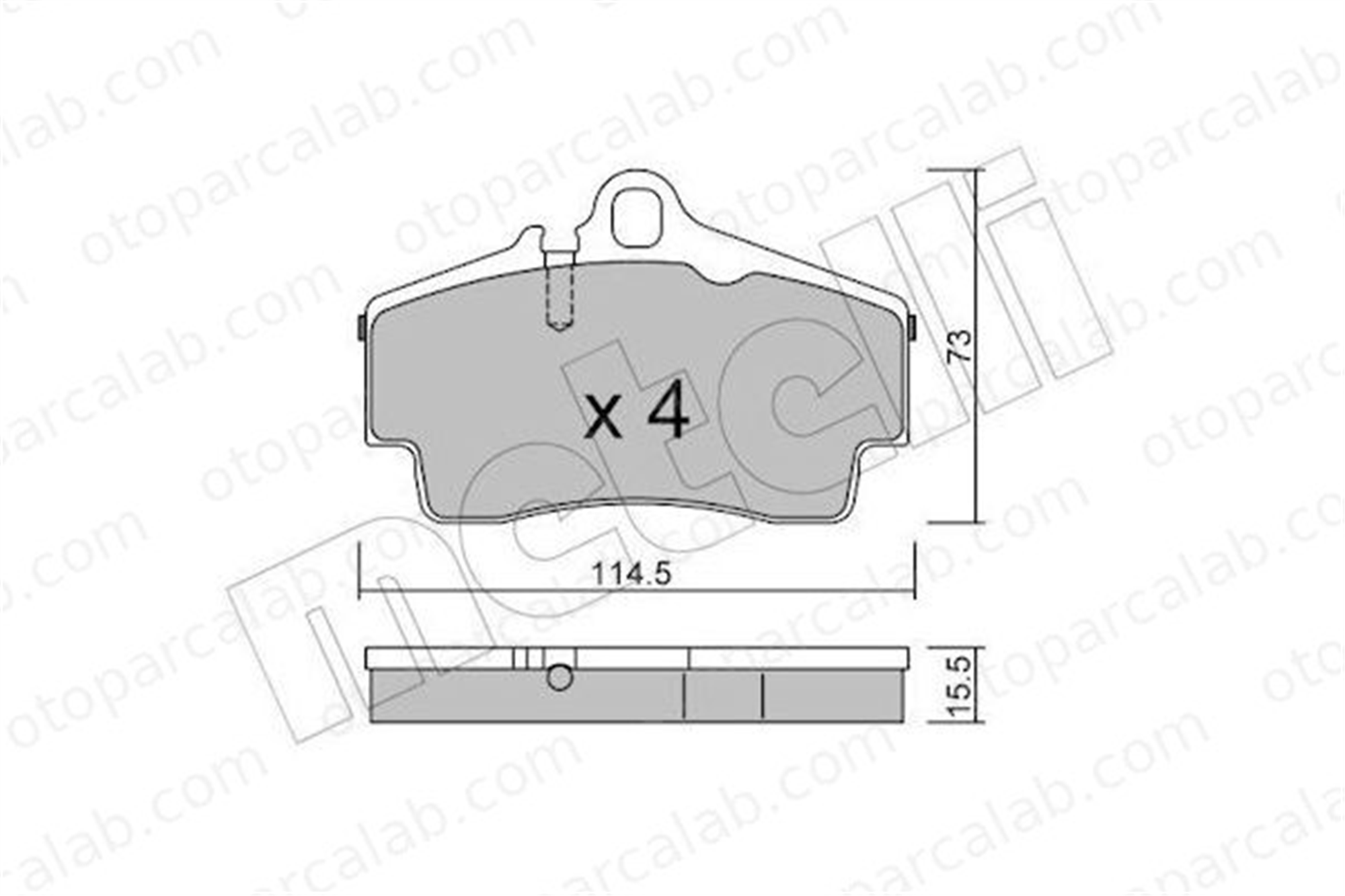 AYD 60645A Fren Disk Balata Arka PORSCHE 911 911 Cabrio 98635293910 98635293911
