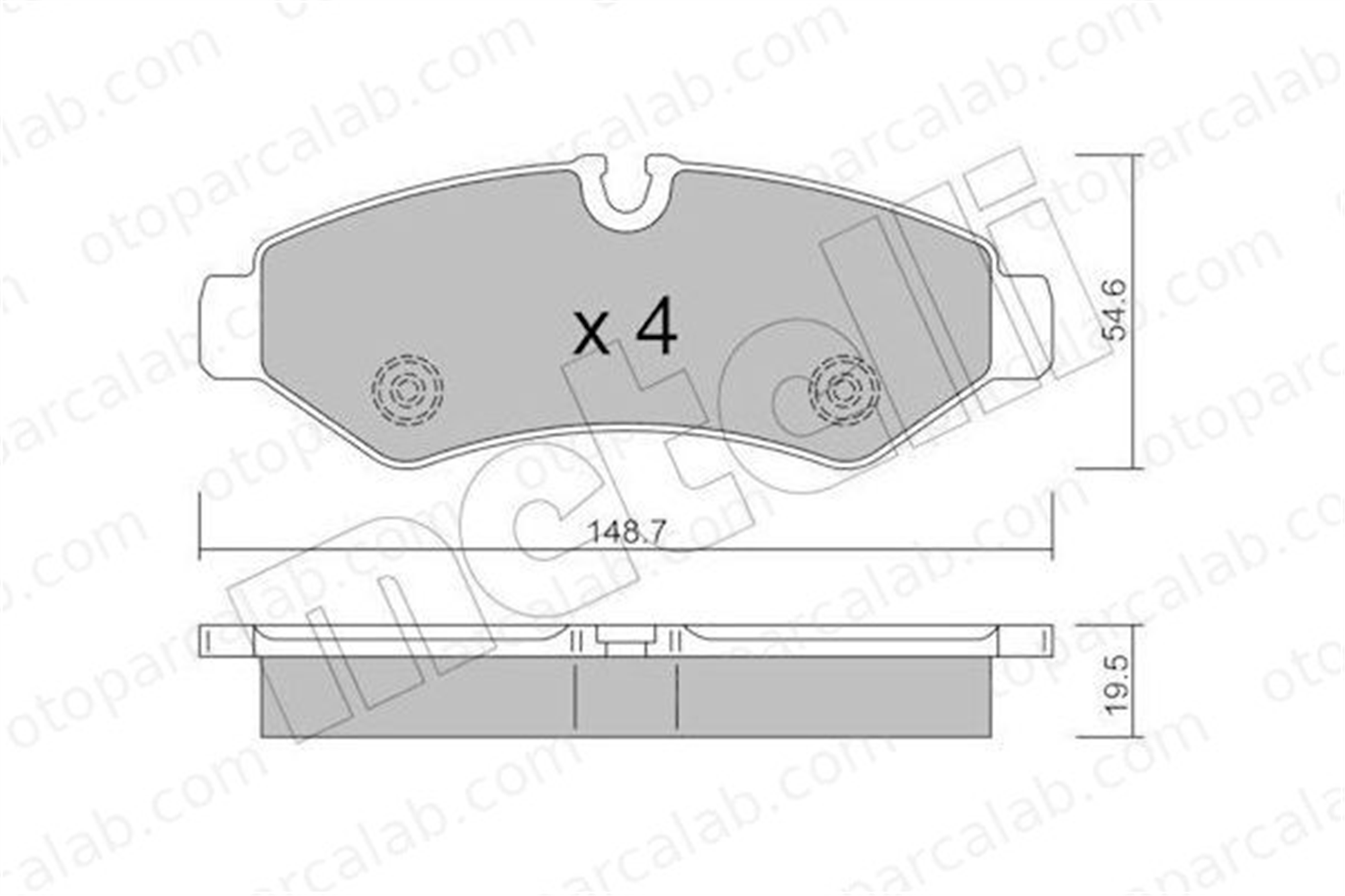 AYD 60670A Fren Disk Balata Ön MERCEDES-BENZ SPRINTER 3,5-t Panelvan/Van SPRINTER 3,5-t Platform şasi 4208600 9074208101