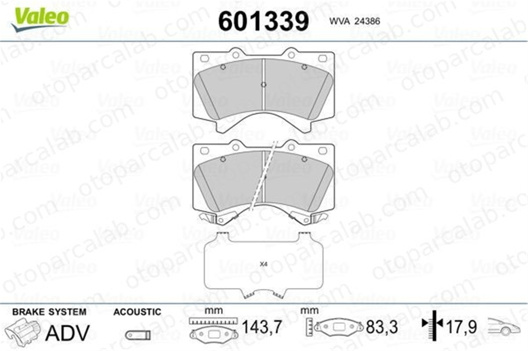 AYD 60695A Fren Disk Balata Ön TOYOTA LAND CRUISER 200 LAND CRUISER PRADO 446502440 446560280
