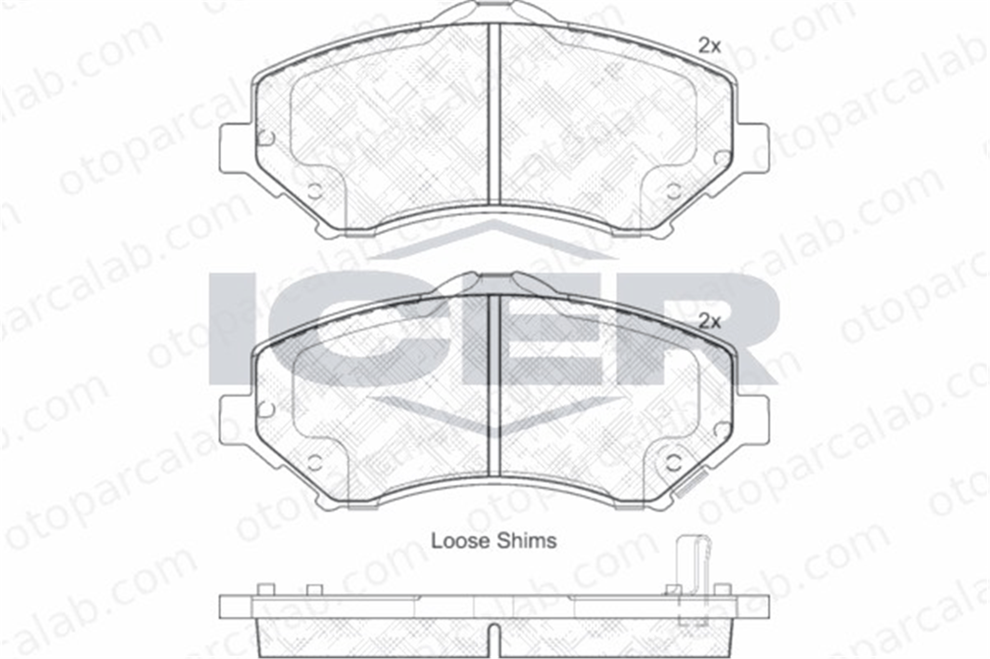AYD 60698A Fren Disk Balata Ön DODGE JOURNEY FIAT FREEMONT 68044866AB 7B0698151A