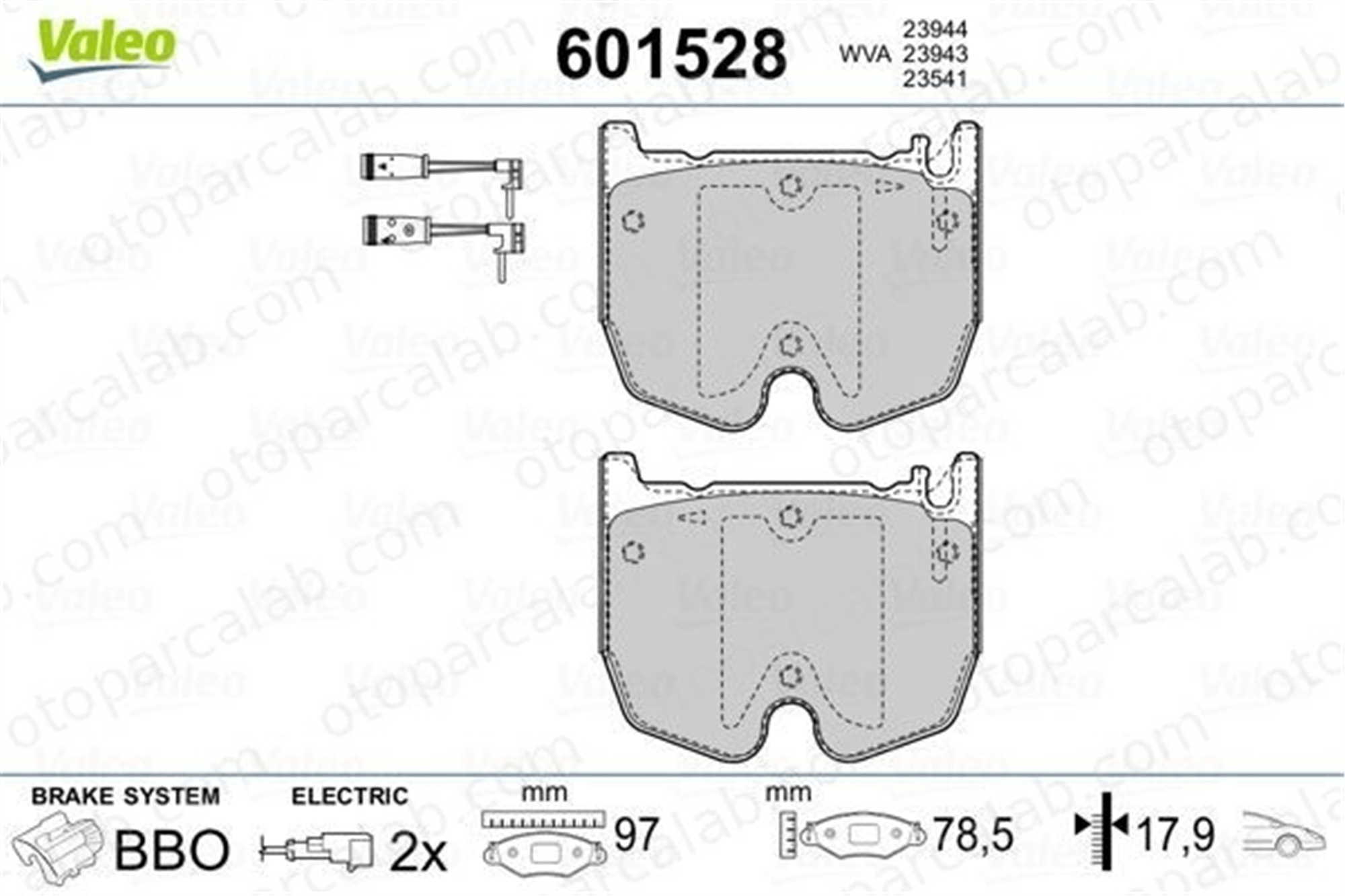 AYD 60700A Fren Disk Balata Ön MERCEDES-BENZ S-SERISI Coupe S-SERISI 34207120 34205320
