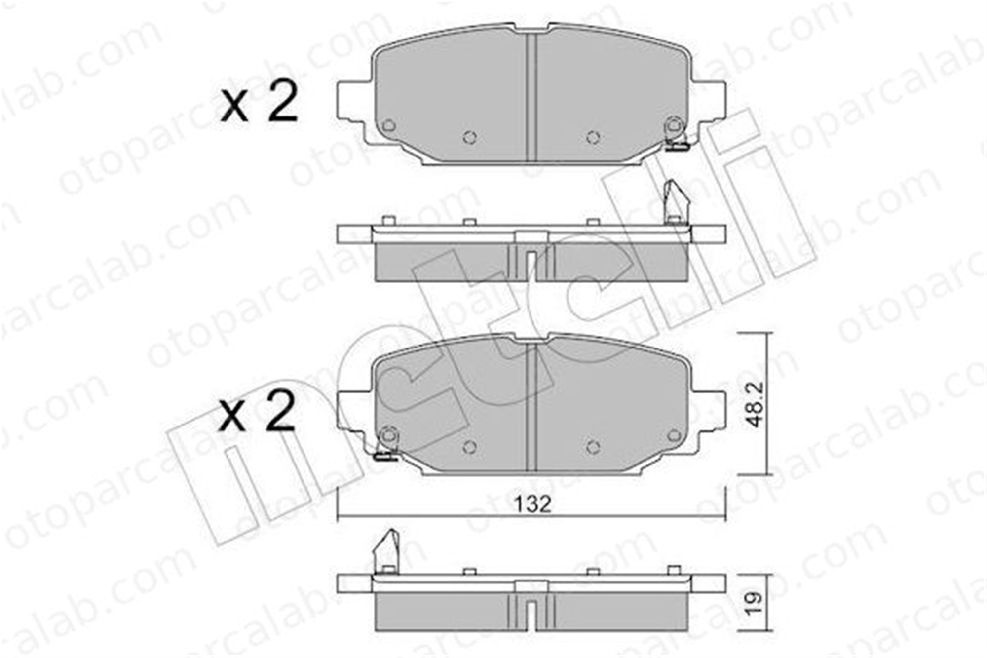 AYD 60716A Fren Disk Balata Arka PORSCHE 911 BOXSTER 68385238AA 068385238AA