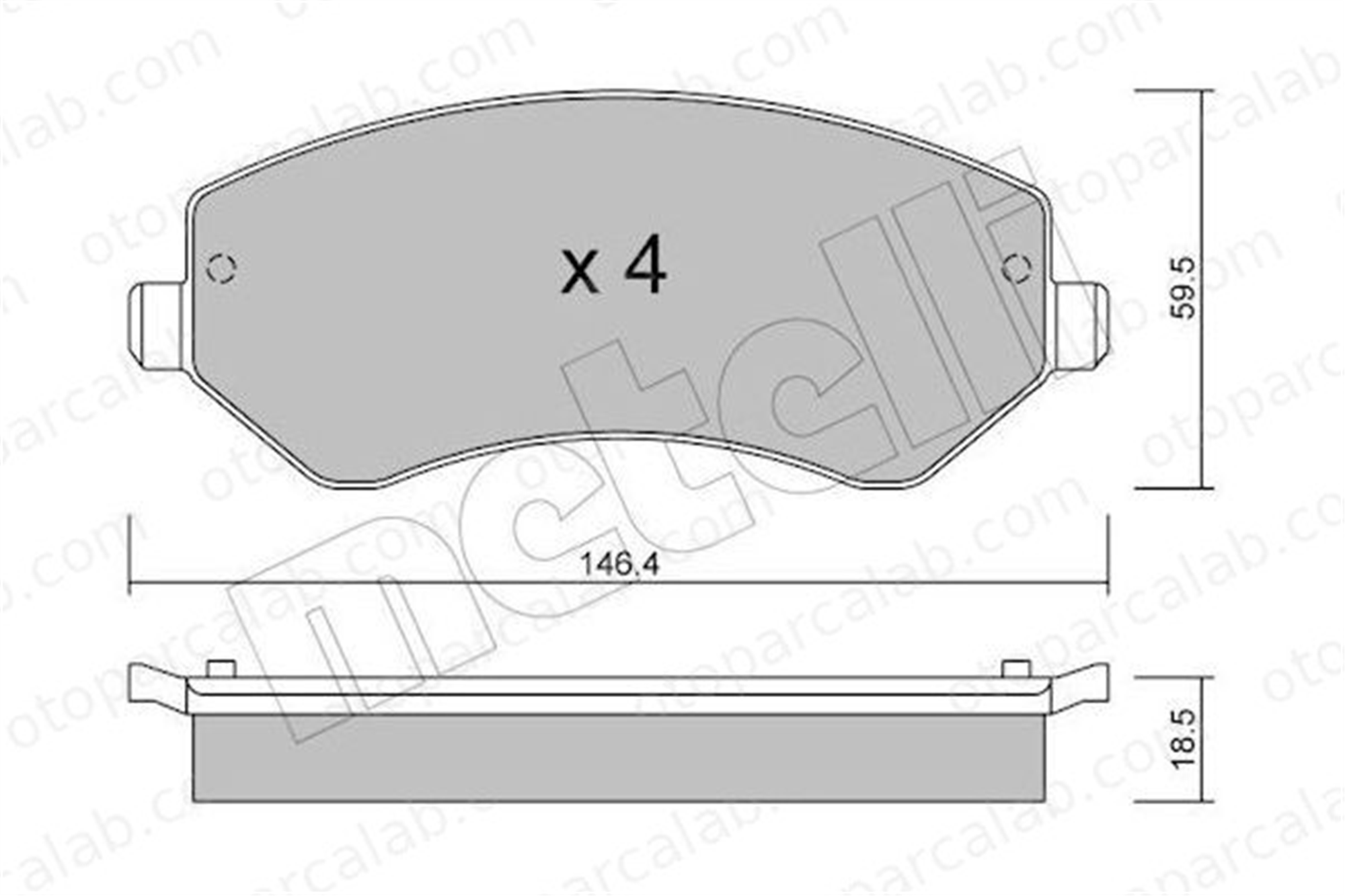 AYD 60910A Fren Disk Balata Ön JEEP CHEROKEE CHRYSLER VOYAGER IV 5019984AA 05019984AA