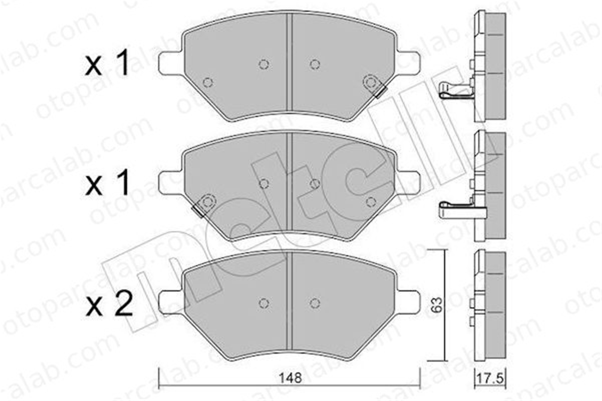 AYD 60926A Fren Disk Balata Ön CHERY TIGGO 5x TIGGO 8 PLUS | TIGGO 8 PRO/TIGGO 8 PRO MAX | TIGGO 8 PRO T1EJ3501080 204002139AA