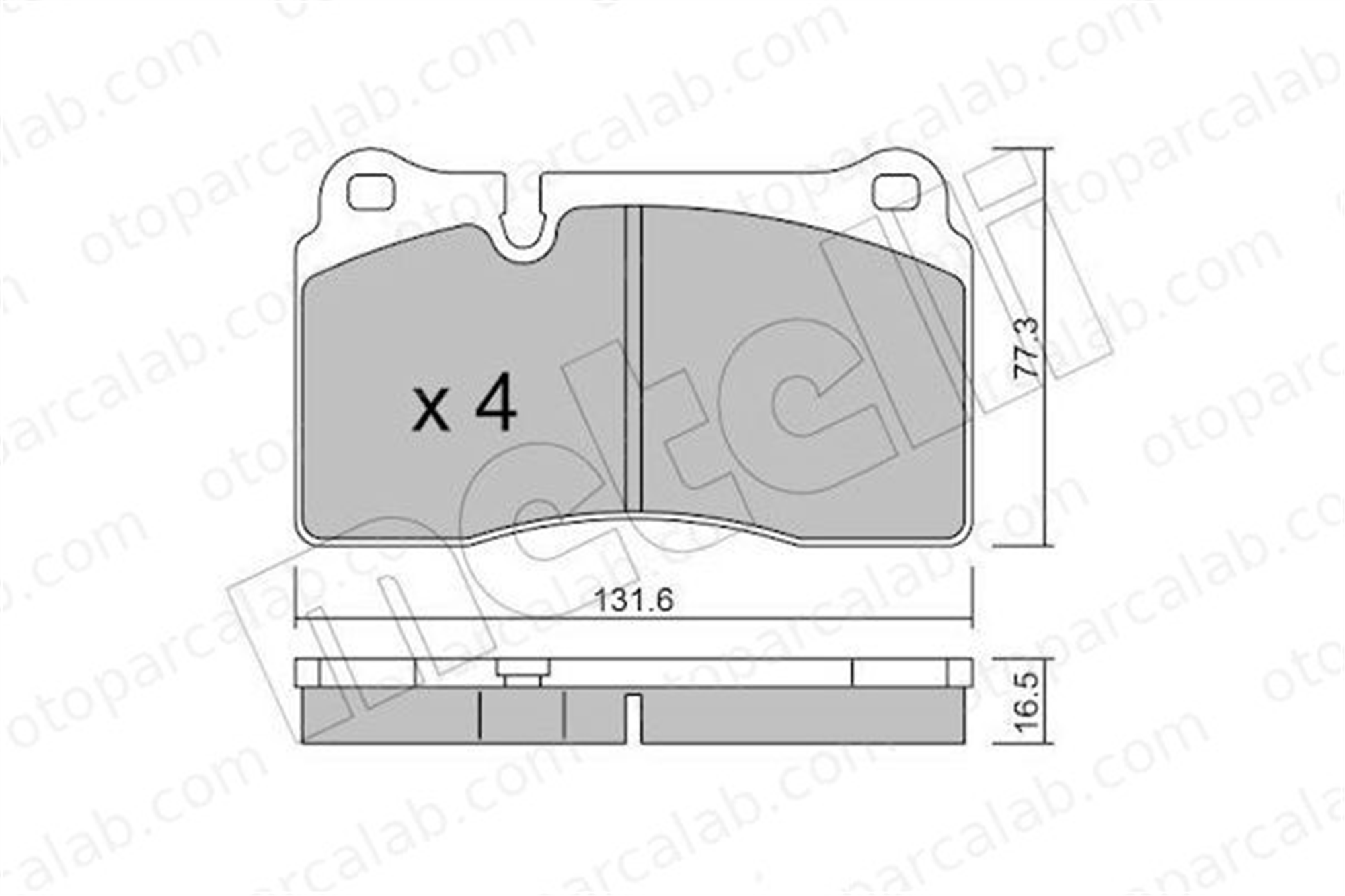 AYD 60934B Fren Disk Balata Ön VW TOUAREG SEAT ATECA 7L6698151G 7L6698151E