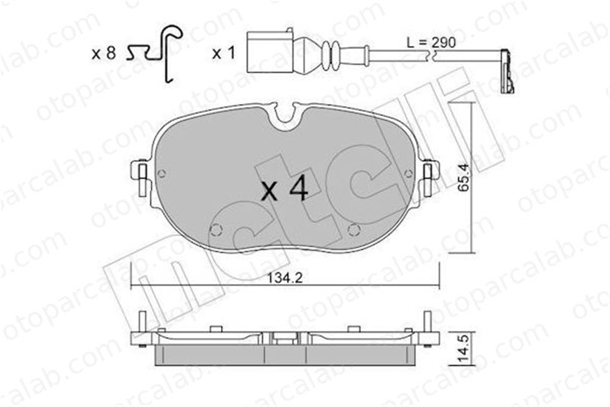AYD 60945A Fren Disk Balata Ön VW ID.3 CUPRA BORN 1EA698151L 1EA698151