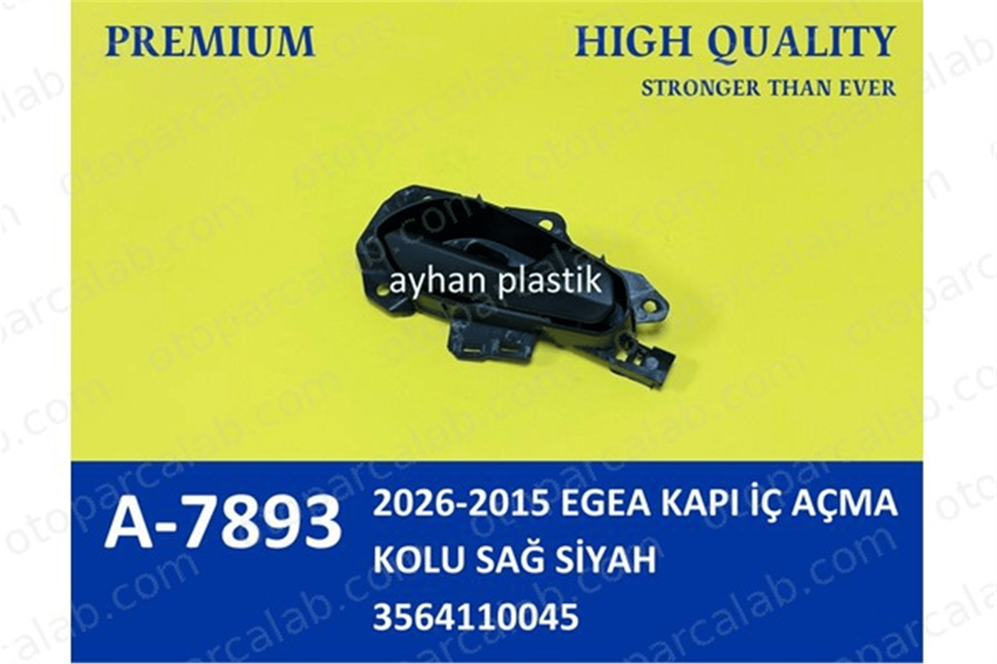 AYHAN OTO A7893 Kapı Kolu Ön veya Arka İç Sağ FIAT TIPO Hatchback TIPO Station wagon