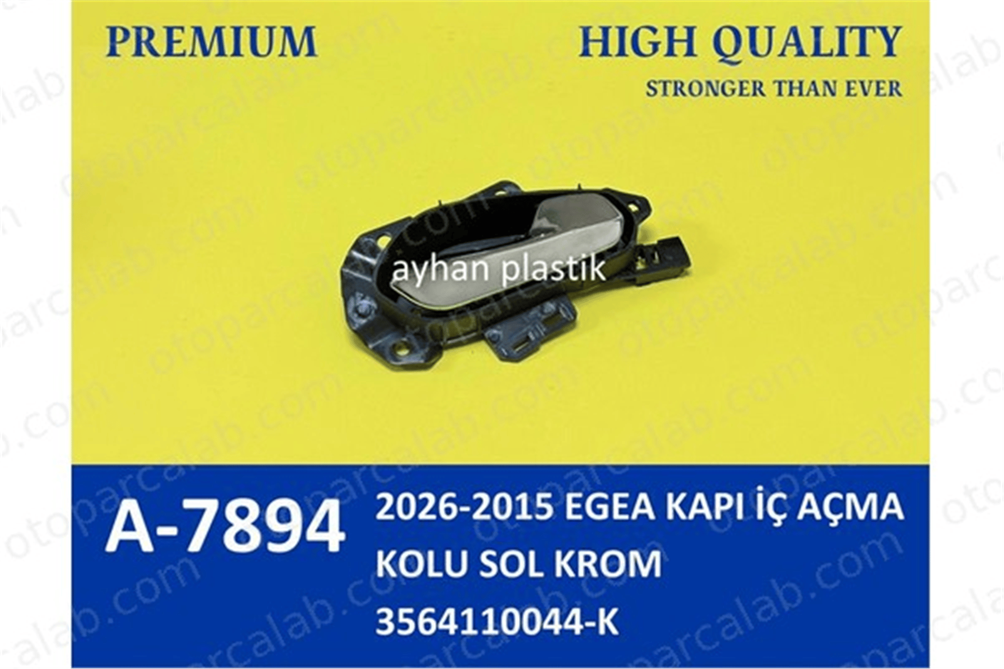 AYHAN OTO A7894 Kapı Kolu Ön veya Arka İç Sol FIAT TIPO Hatchback TIPO Station wagon