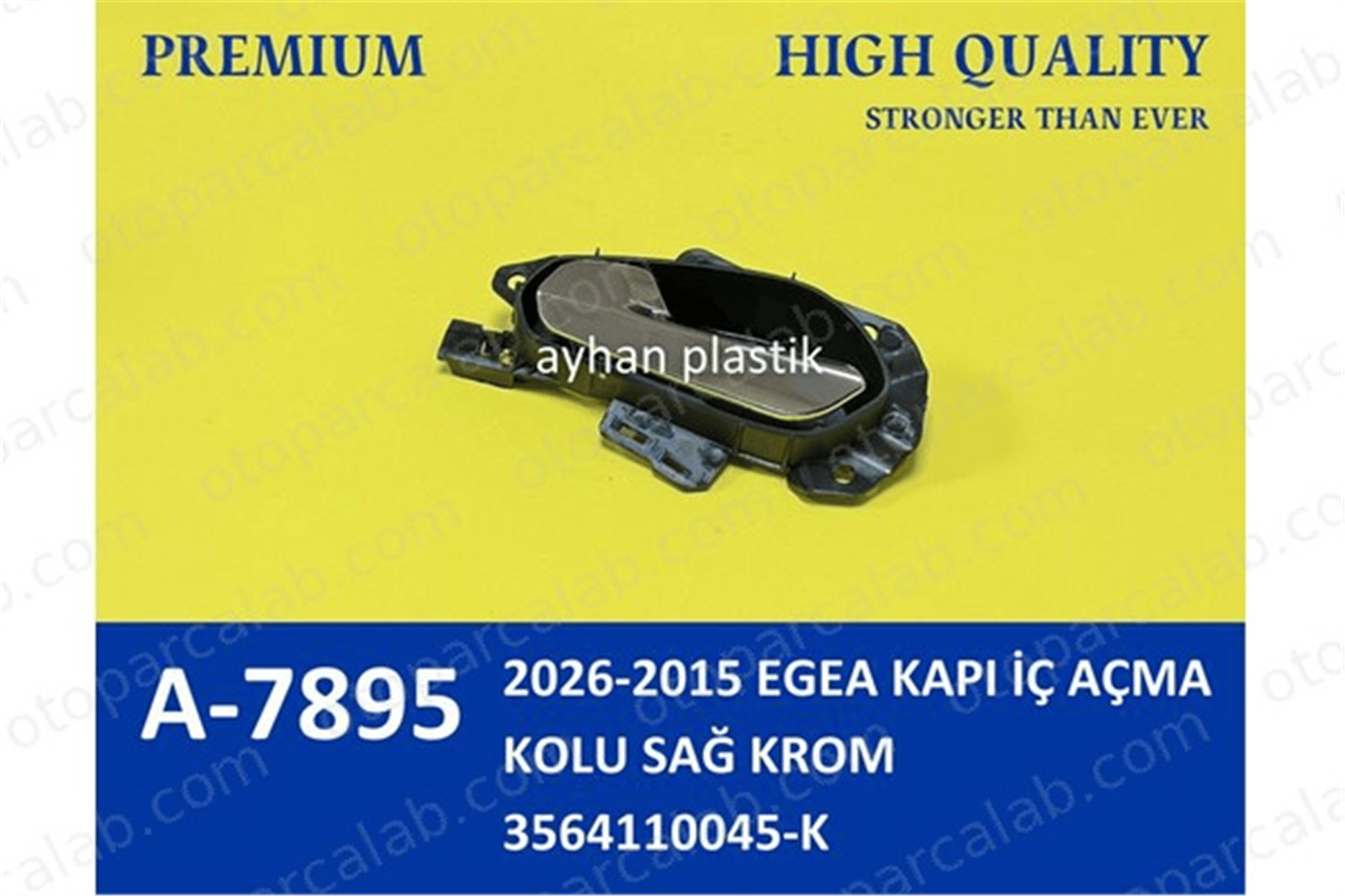 AYHAN OTO A7895 Kapı Kolu Ön veya Arka İç Sağ FIAT TIPO Hatchback TIPO Station wagon