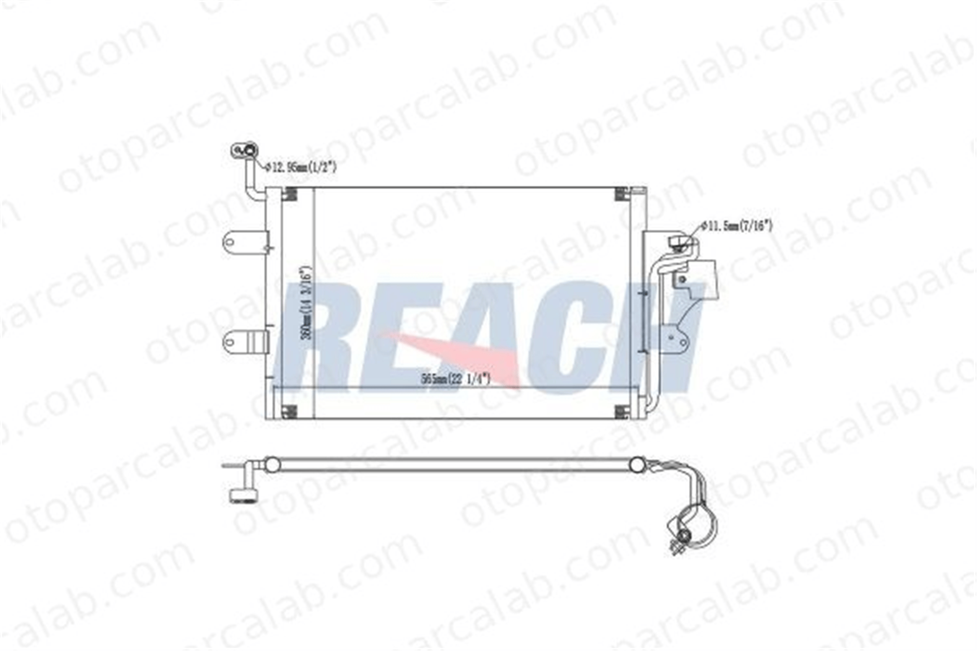 BEHR 8FC 351 036-061 Klima Radyatörü