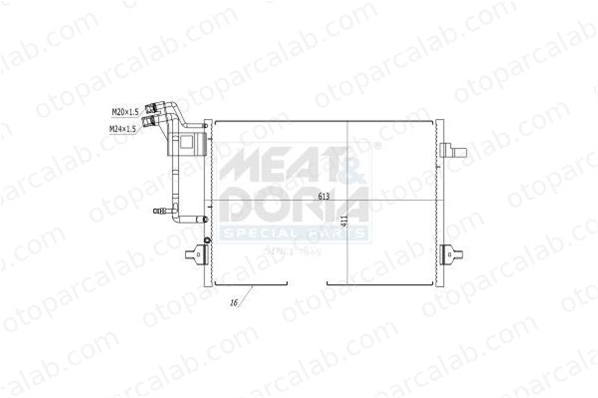BEHR 8FC 351 301-401 Klima Radyatörü AUDI A4 B5 A4 B5 Avant 8D0260401H 7H0820896