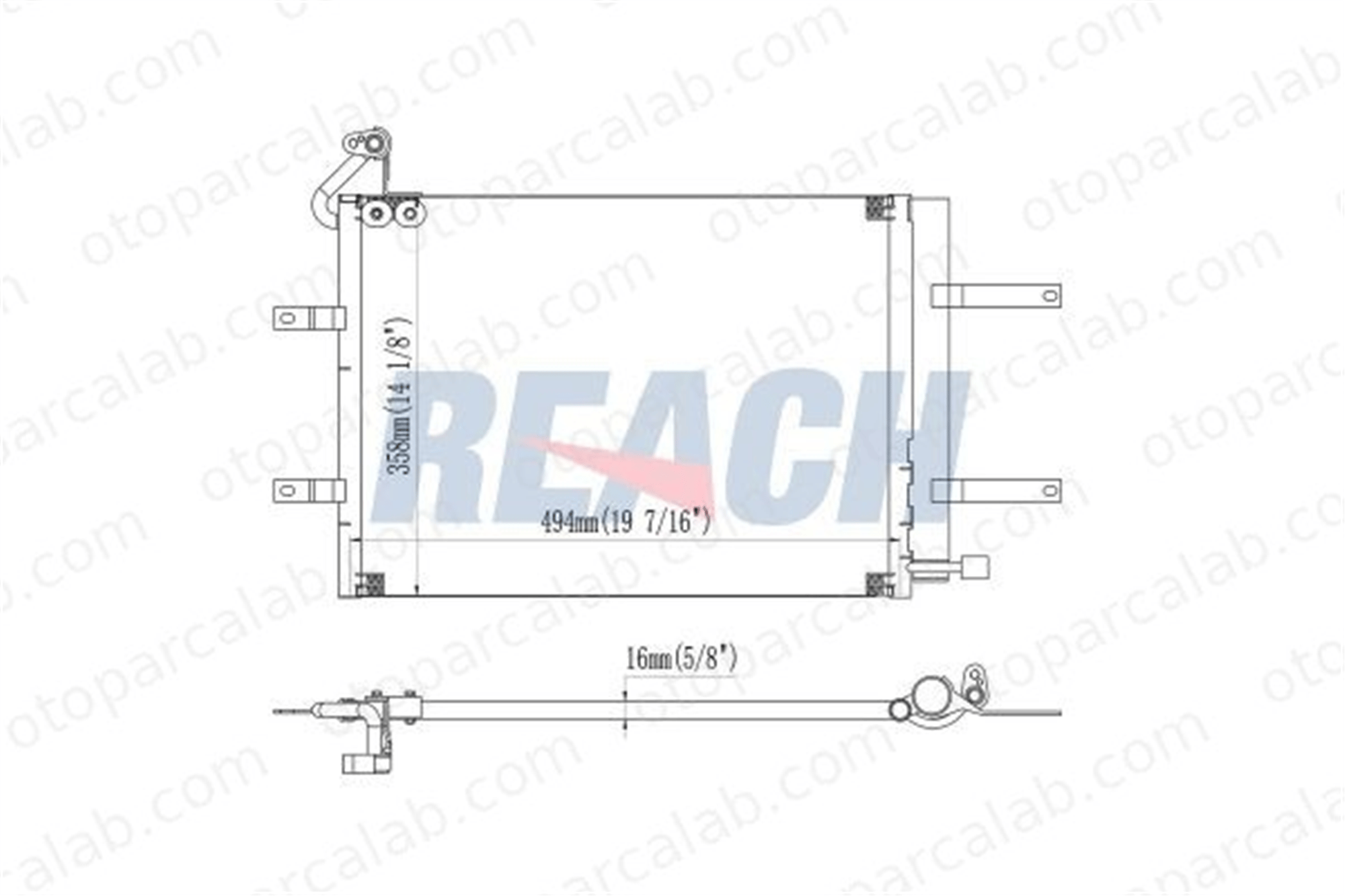 BEHR 8FC 351 301-531 Klima Radyatörü SEAT IBIZA III VW POLO 5Z082041 6Q0820411G