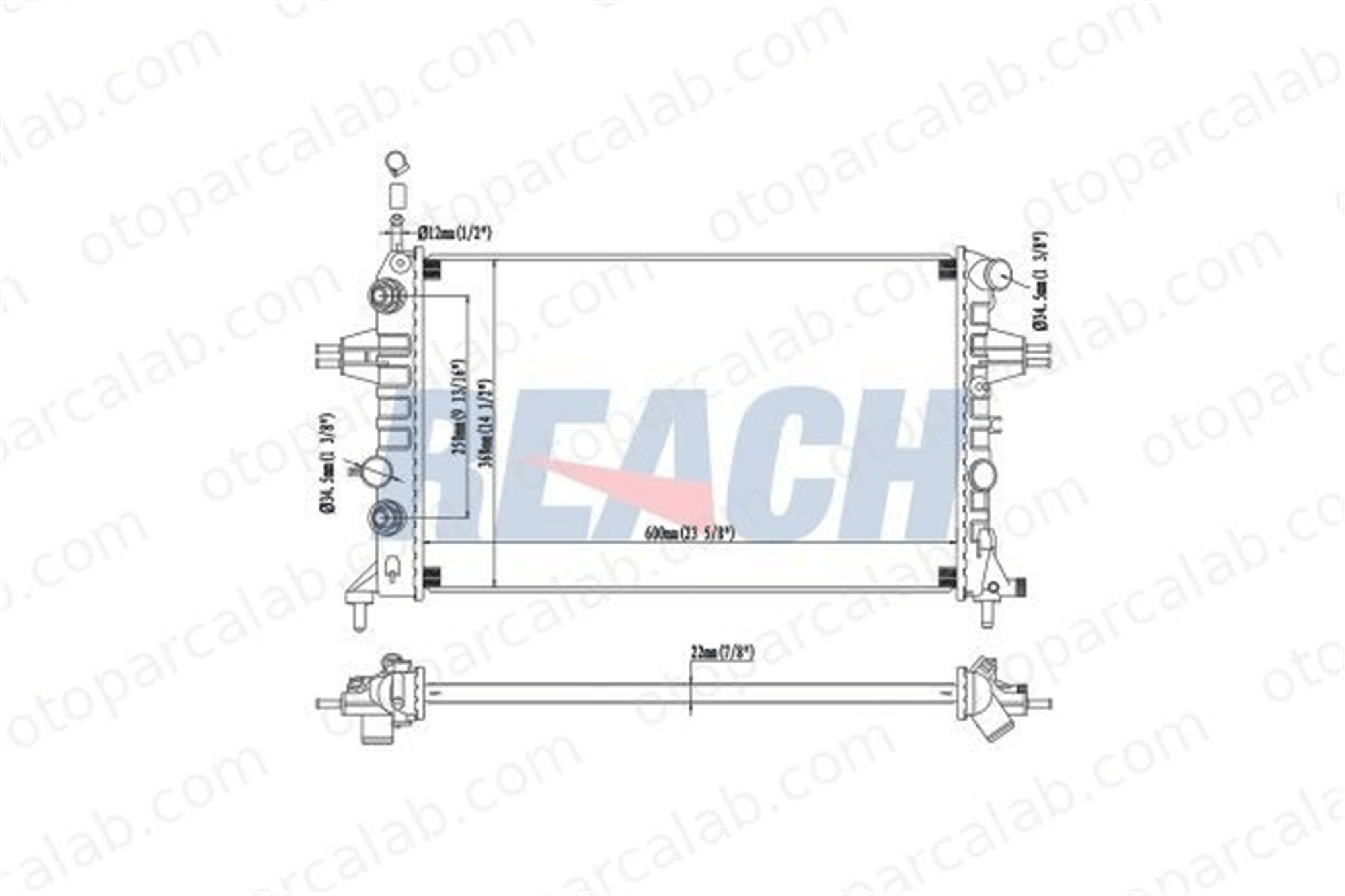 BEHR 8MK 376 710-314 Su Radyatörü OPEL ASTRA G Station wagon ZAFIRA A MPV 1300196 1300257