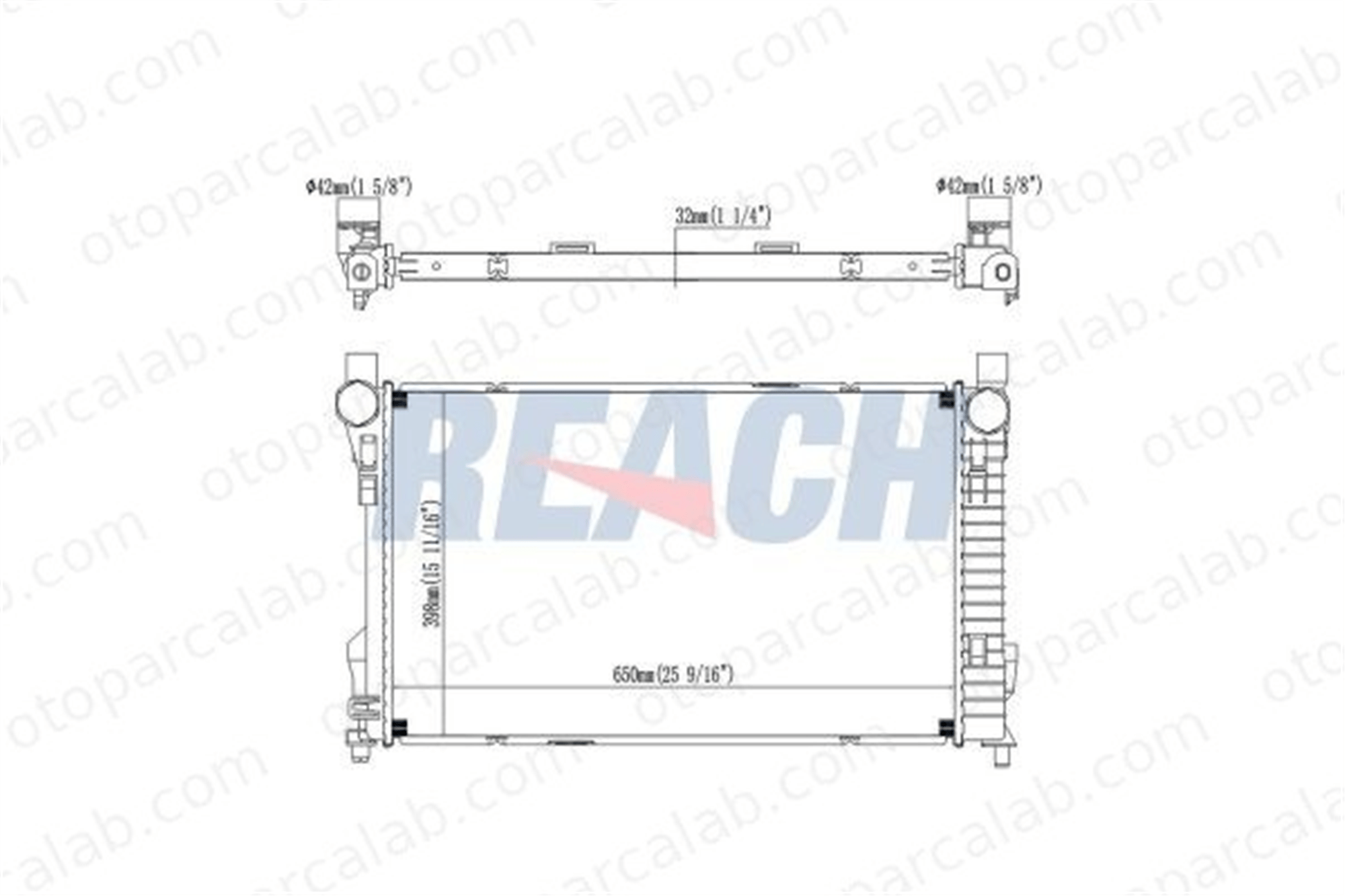 BEHR CR 1476 000S Su Radyatörü MERCEDES-BENZ C-SERISI C-SERISI T-Model A2035002303 2035000803
