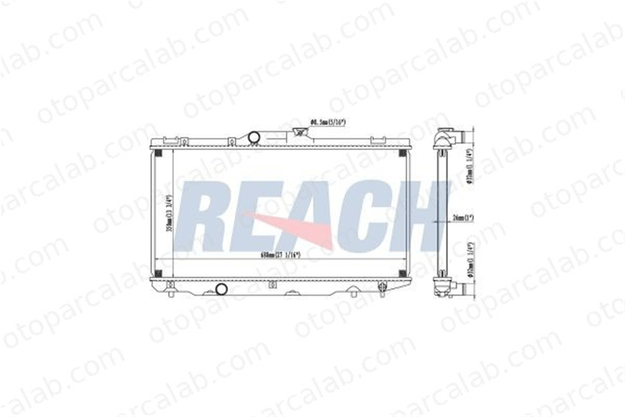 BEHR CR 162 000S Su Radyatörü TOYOTA COROLLA COROLLA Station wagon 1640016490 1640002100