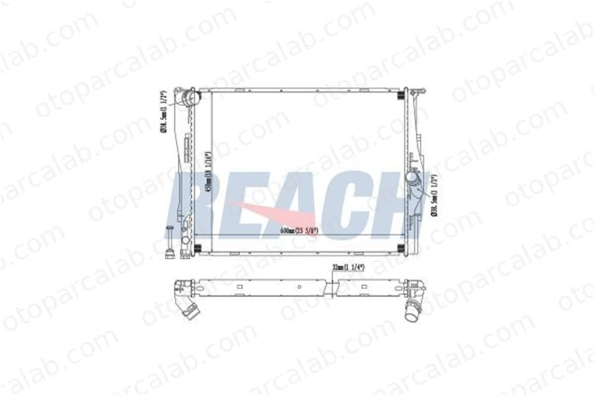 BEHR CR 1711 000P Su Radyatörü BMW 1 3 17117562079 17117559273