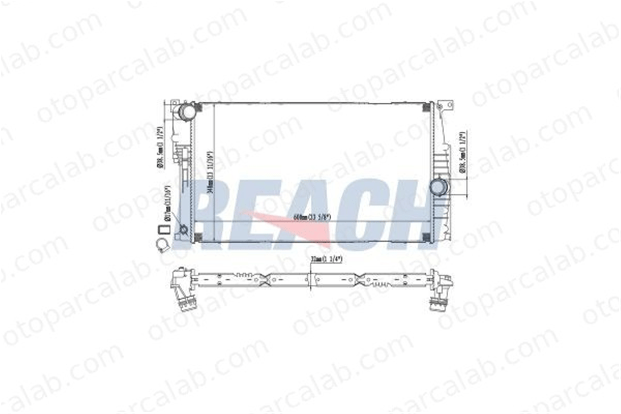 BEHR CR 1907 000P Su Radyatörü BMW 1 3 17117600516 17117600523