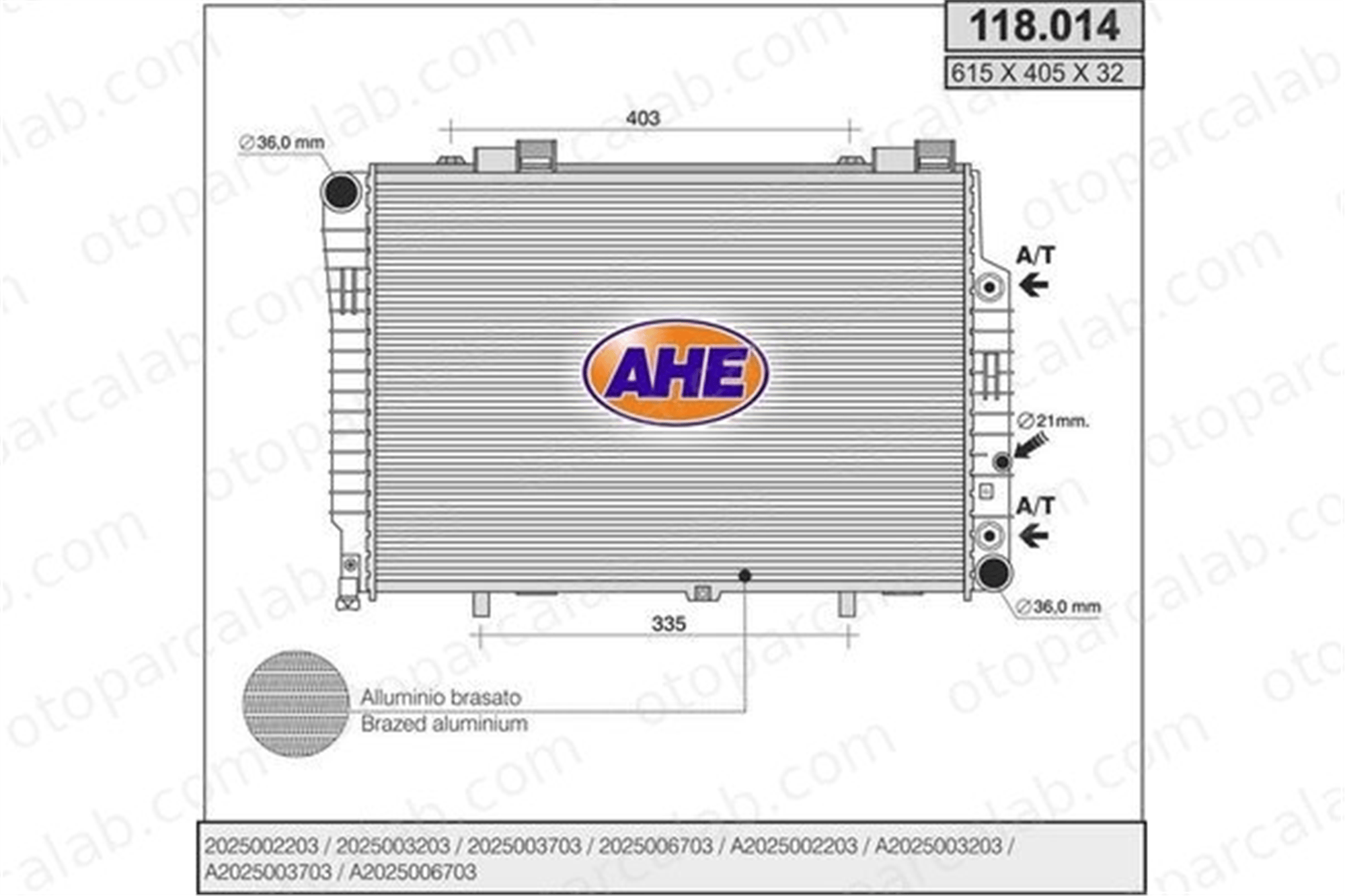 BEHR CR 248 000S Su Radyatörü MERCEDES-BENZ C-SERISI C-SERISI T-Model A2025003203 2025003203
