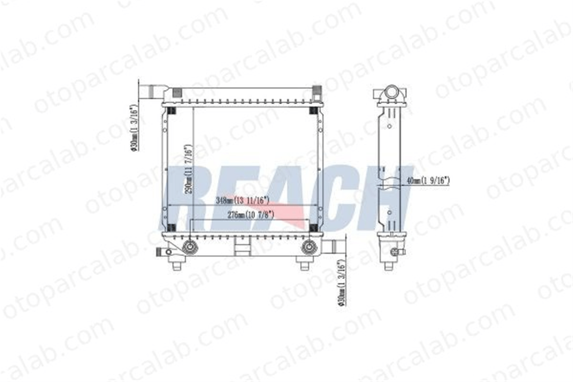 BEHR CR 255 000S Su Radyatörü MERCEDES-BENZ 190 124 Sedan A2015004603 2015000603