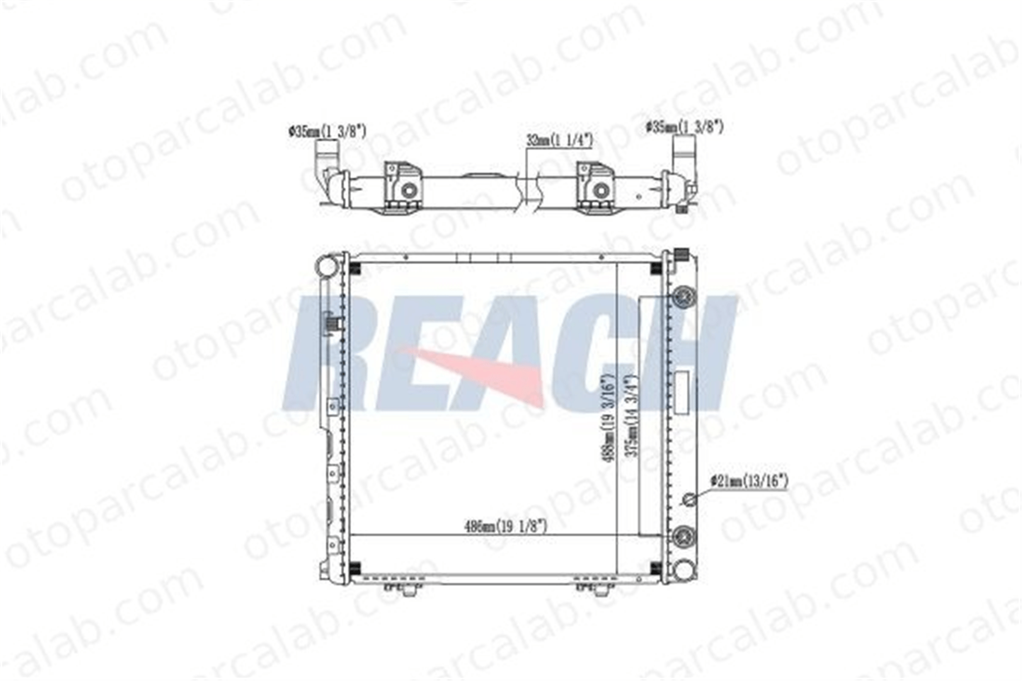 BEHR CR 291 000P Su Radyatörü MERCEDES-BENZ 124 Sedan 124 T-Model A1245006303 1245006202