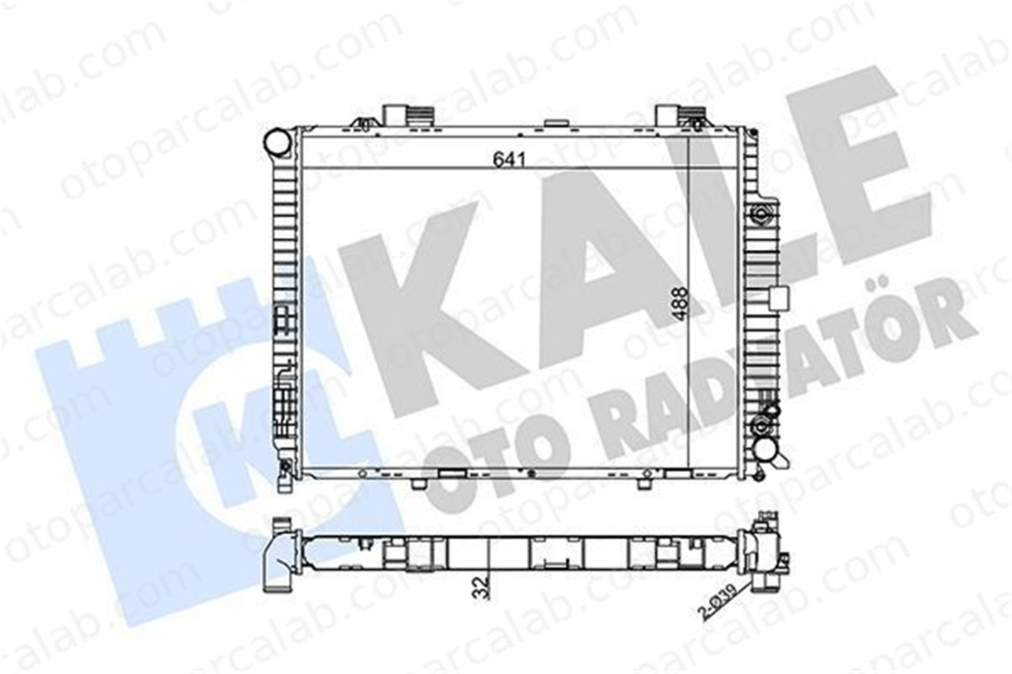 BEHR CR 316 000P Su Radyatörü MERCEDES-BENZ E-SERISI E-SERISI Platform şasi A2105006503 2105001603