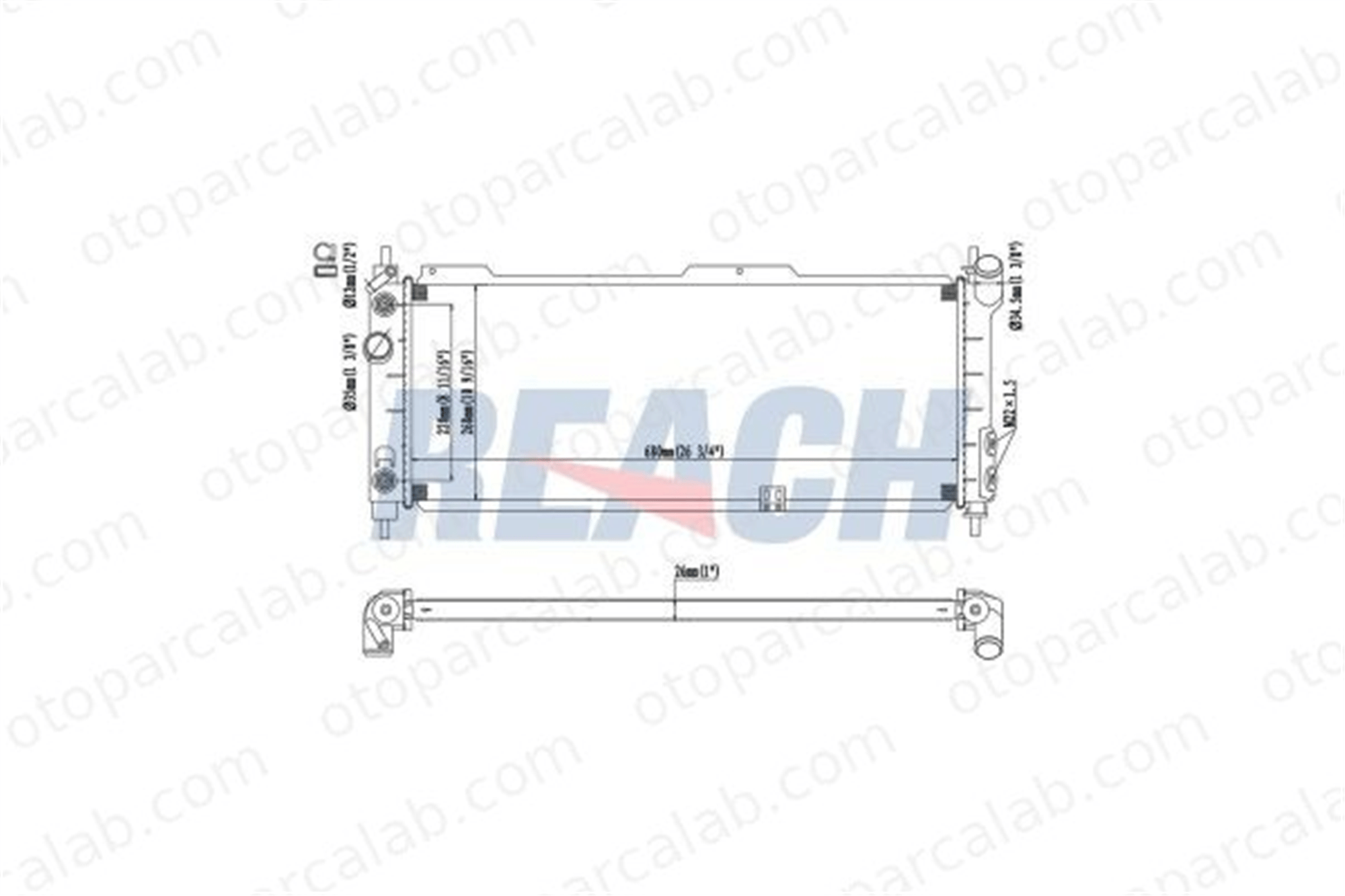 BEHR CR 357 000S Su Radyatörü OPEL CORSA B TIGRA 1300153 1300152