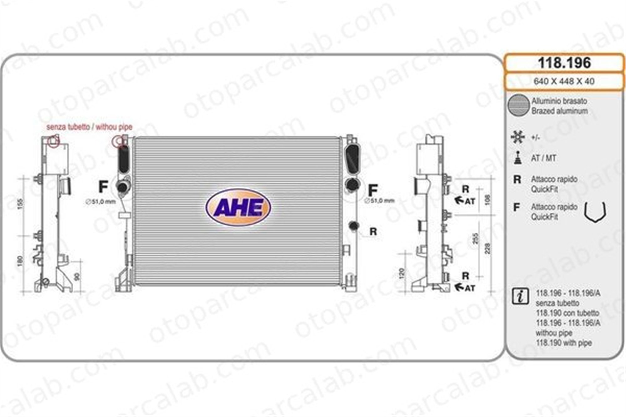 BEHR CR 37 000S Su Radyatörü MERCEDES-BENZ E-SERISI E-SERISI T-Model A2115003102 2115000202