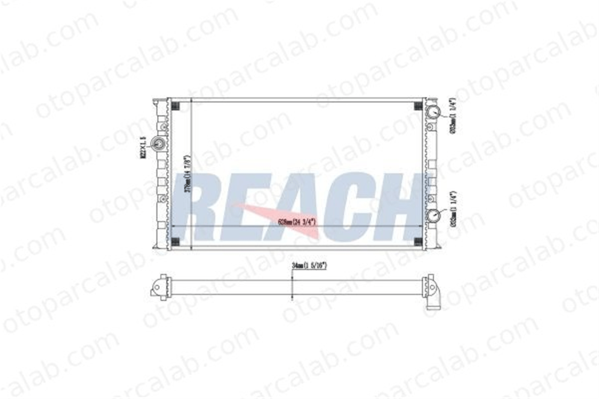 BEHR CR 373 000P Su Radyatörü VW GOLF III GOLF III Variant 1H0121253BA 1H0121253BD