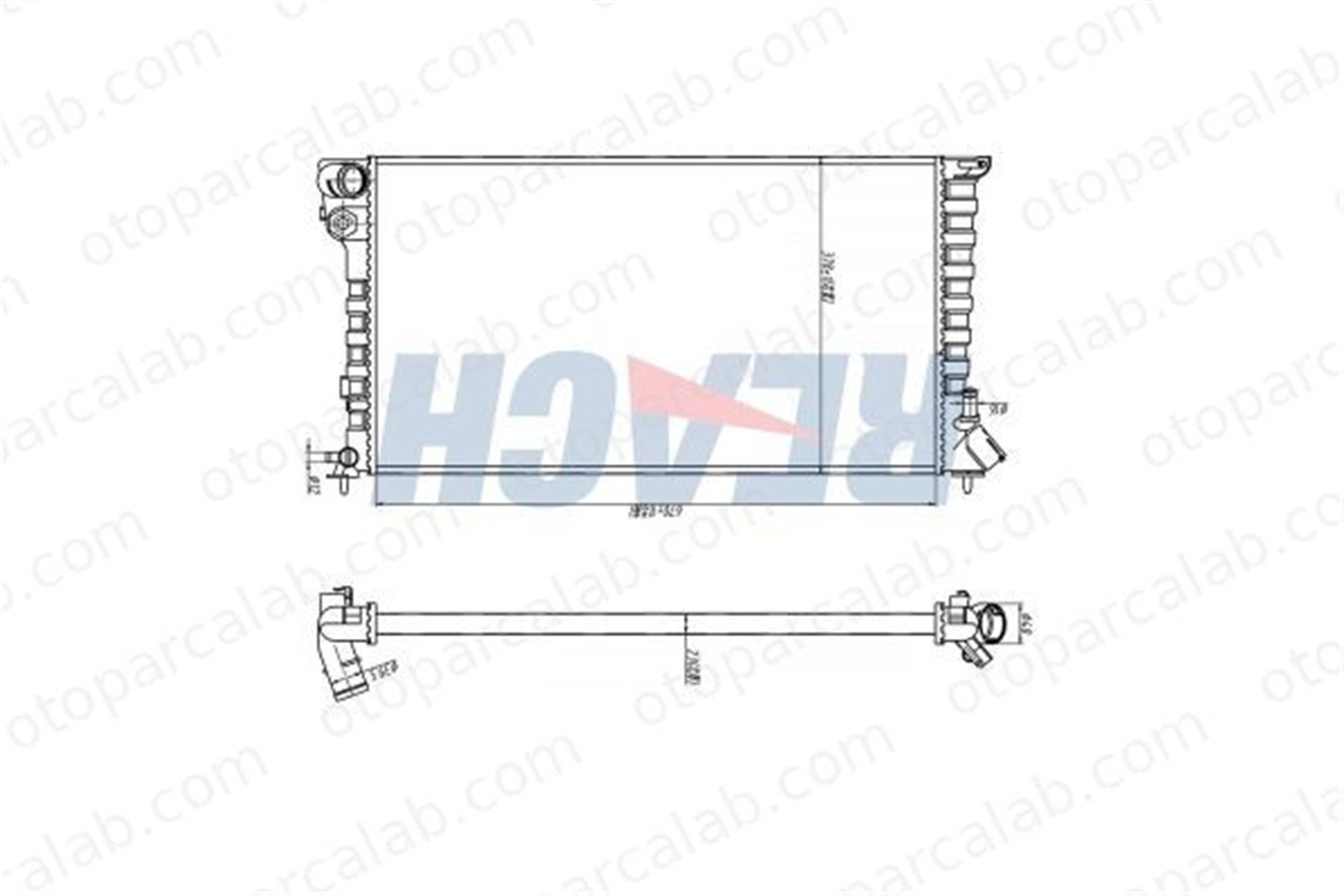 BEHR CR 433 000S Su Radyatörü CITROËN XSARA XSARA Break 133041 133055