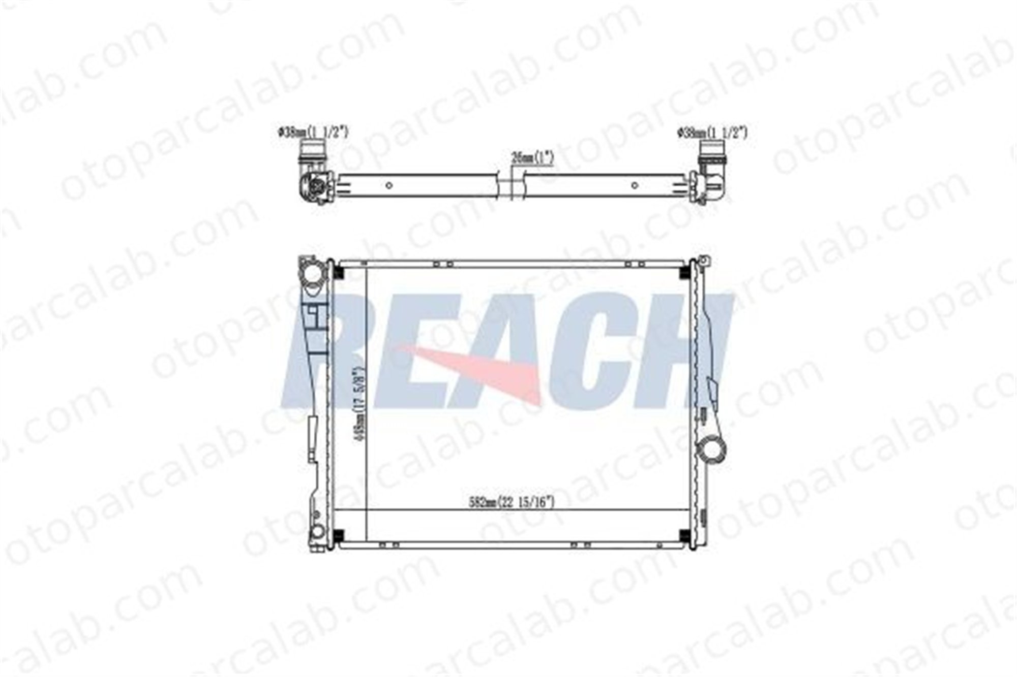 BEHR CR 455 000P Su Radyatörü BMW 3 3 Touring 17119071517 17111611573