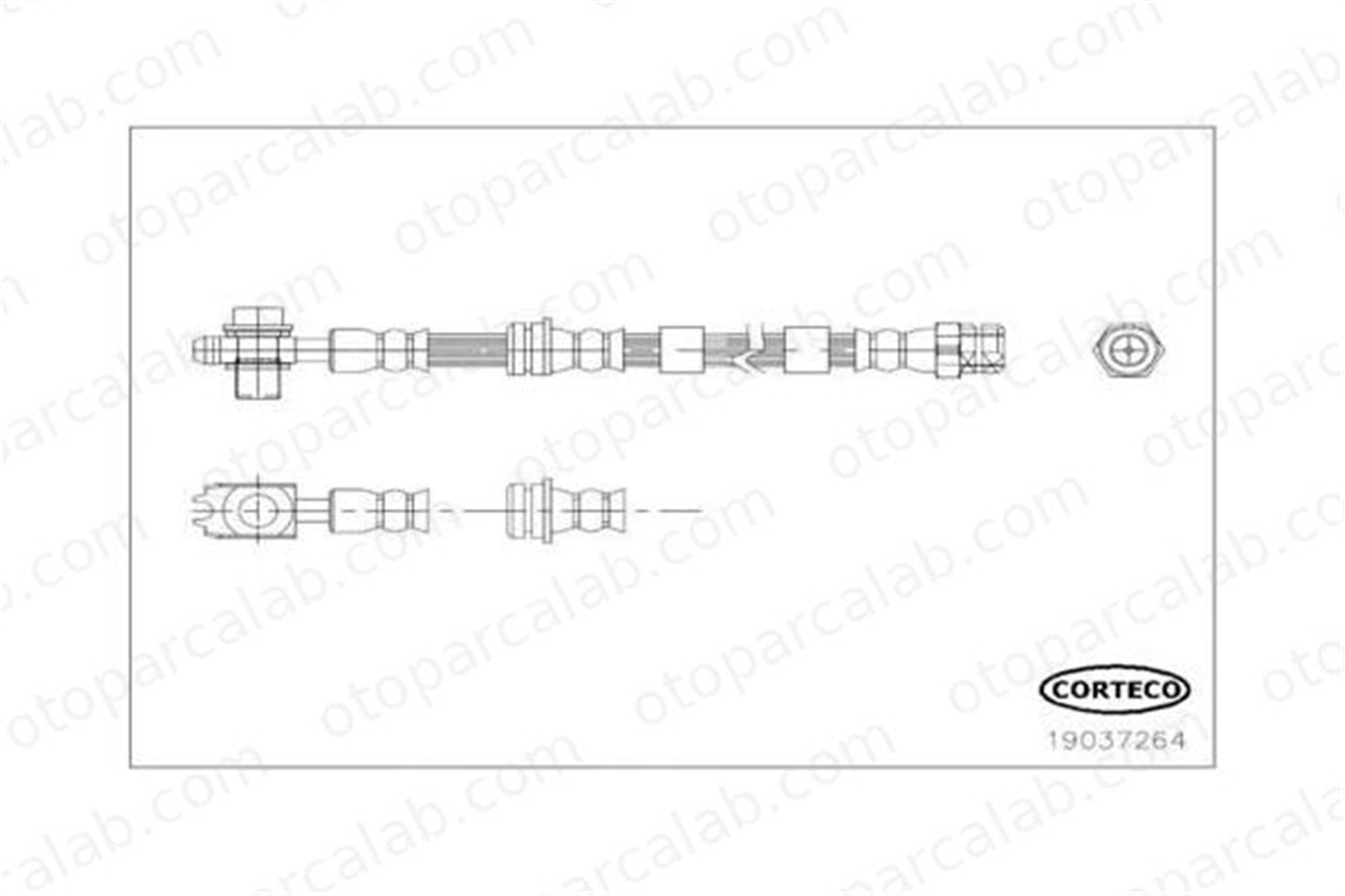 BERSE 6295 Fren Hortumu Ön Sağ veya Sol VW GOLF VII AUDI A3 Limousine 5Q0611701C