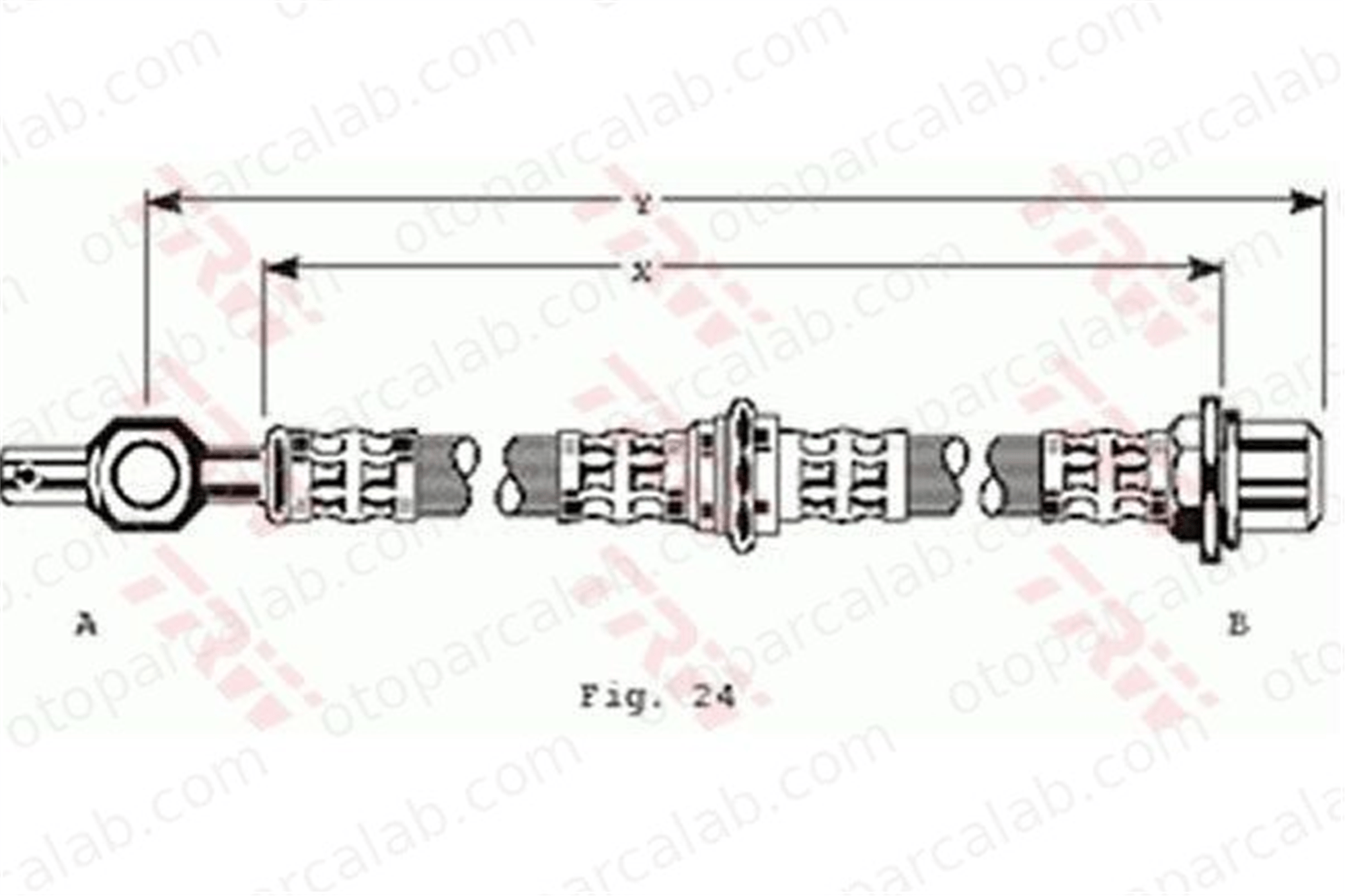 BERSE 6303 Fren Hortumu Ön Sağ veya Sol TOYOTA COROLLA COROLLA Liftback 9094702454 9094702455